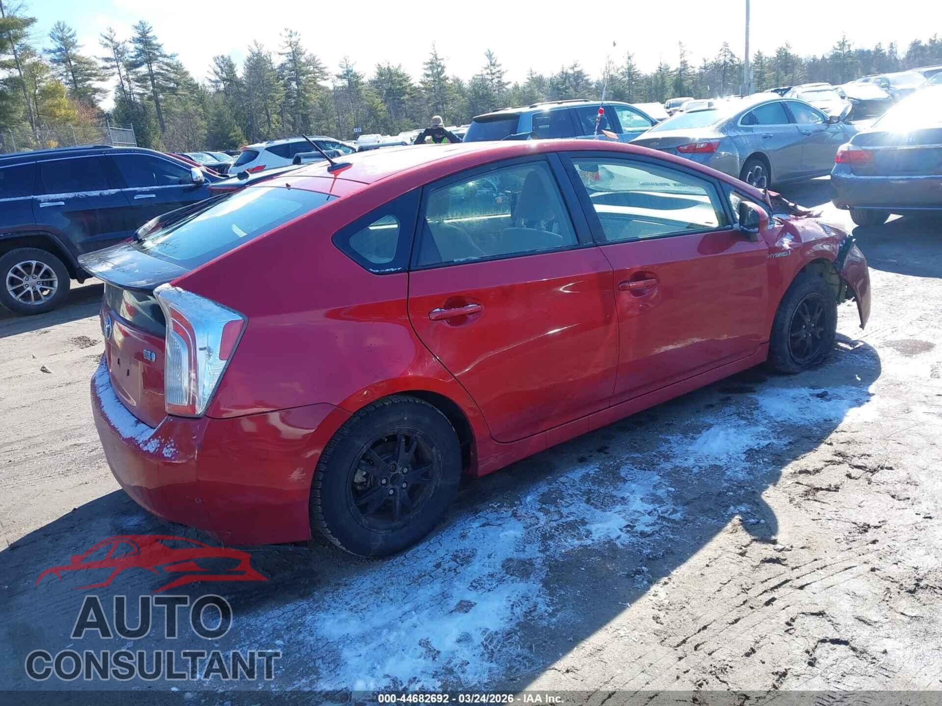 TOYOTA PRIUS 2012 - JTDKN3DU9C5463514