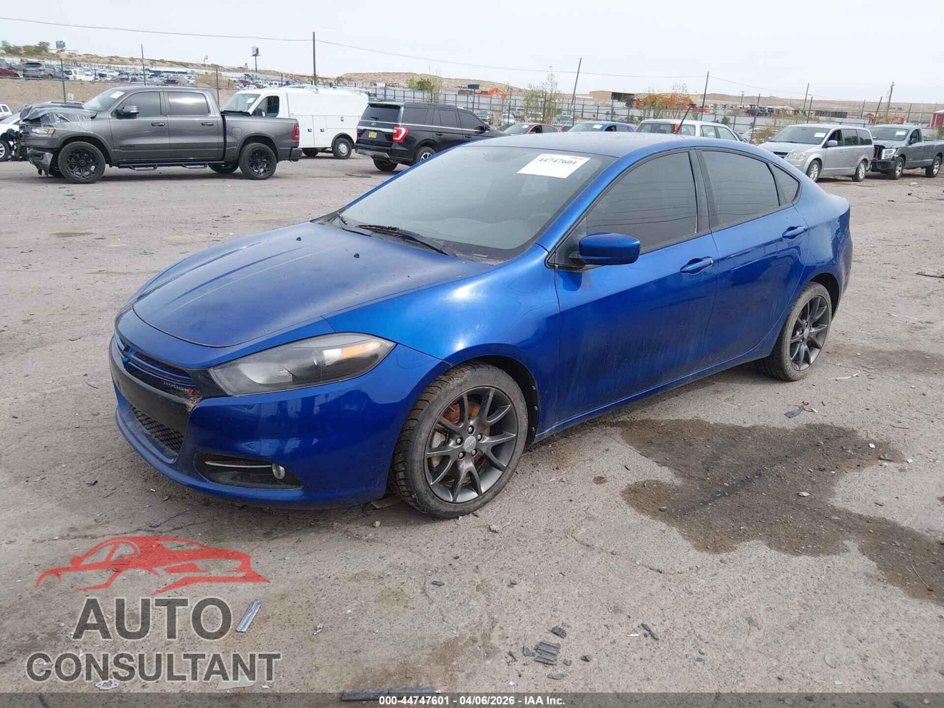 DODGE DART 2013 - 1C3CDFBA1DD198682