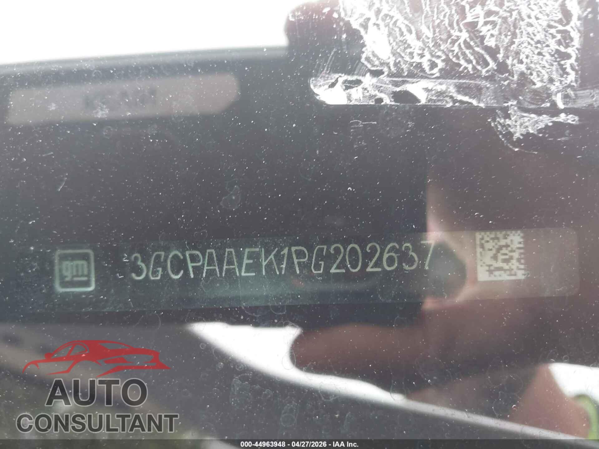CHEVROLET SILVERADO 1500 2023 - 3GCPAAEK1PG202637