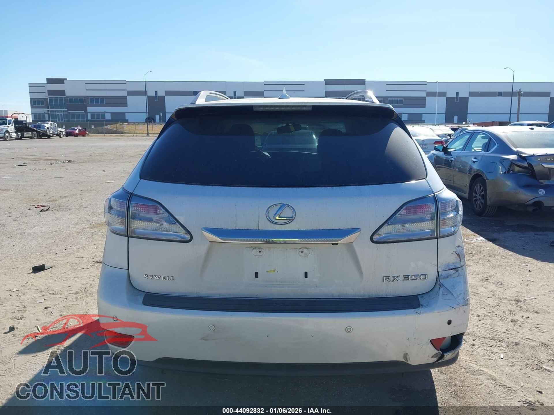 LEXUS RX 350 2011 - 2T2ZK1BA4BC056802