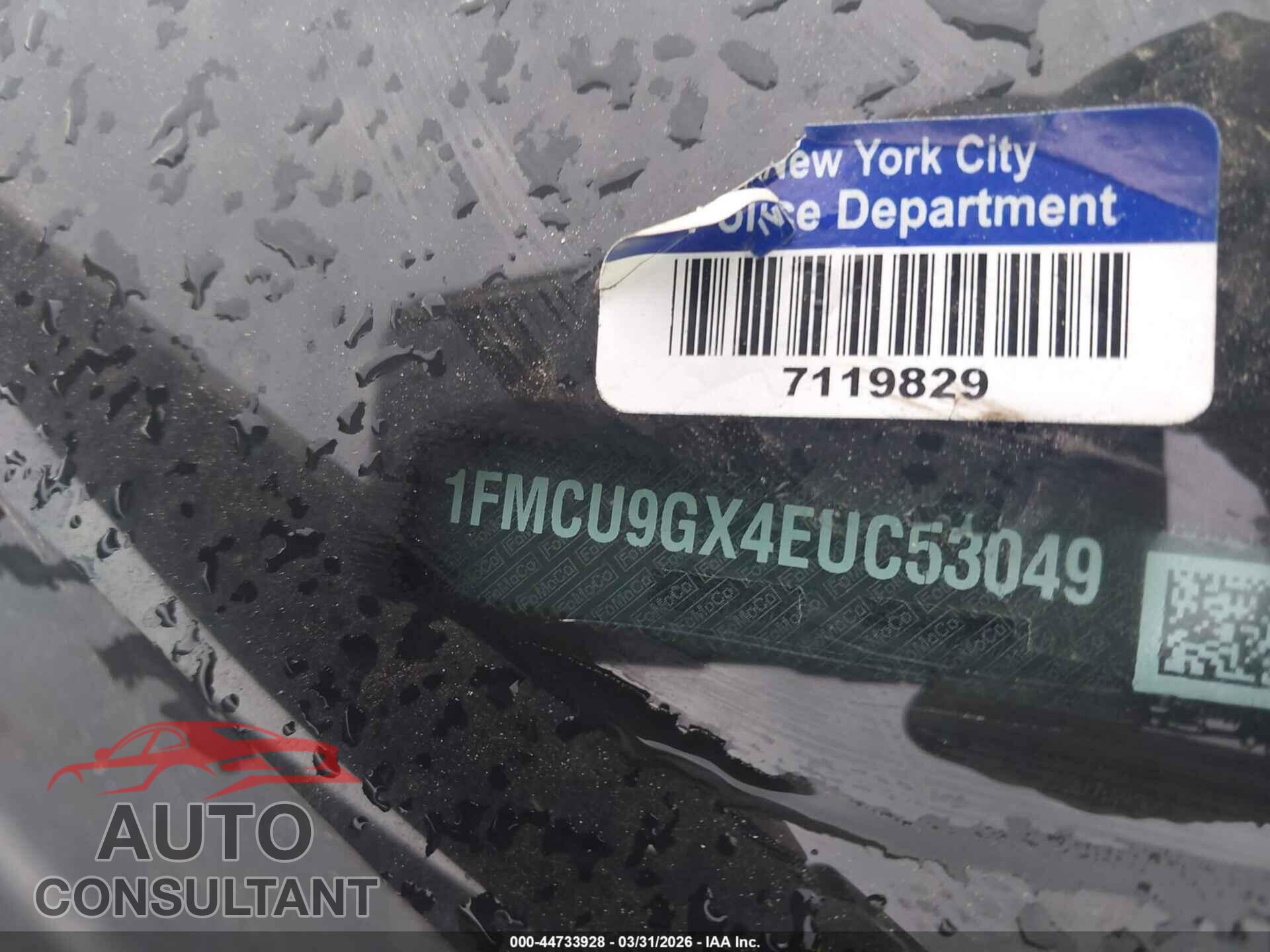 FORD ESCAPE 2014 - 1FMCU9GX4EUC53049