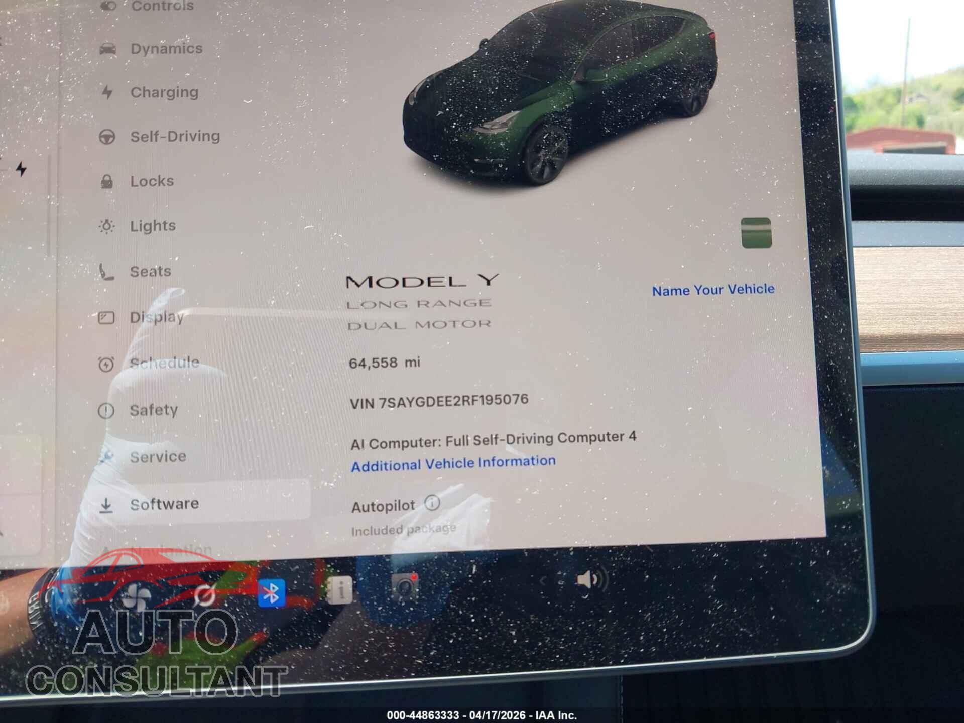 TESLA MODEL Y 2024 - 7SAYGDEE2RF195076