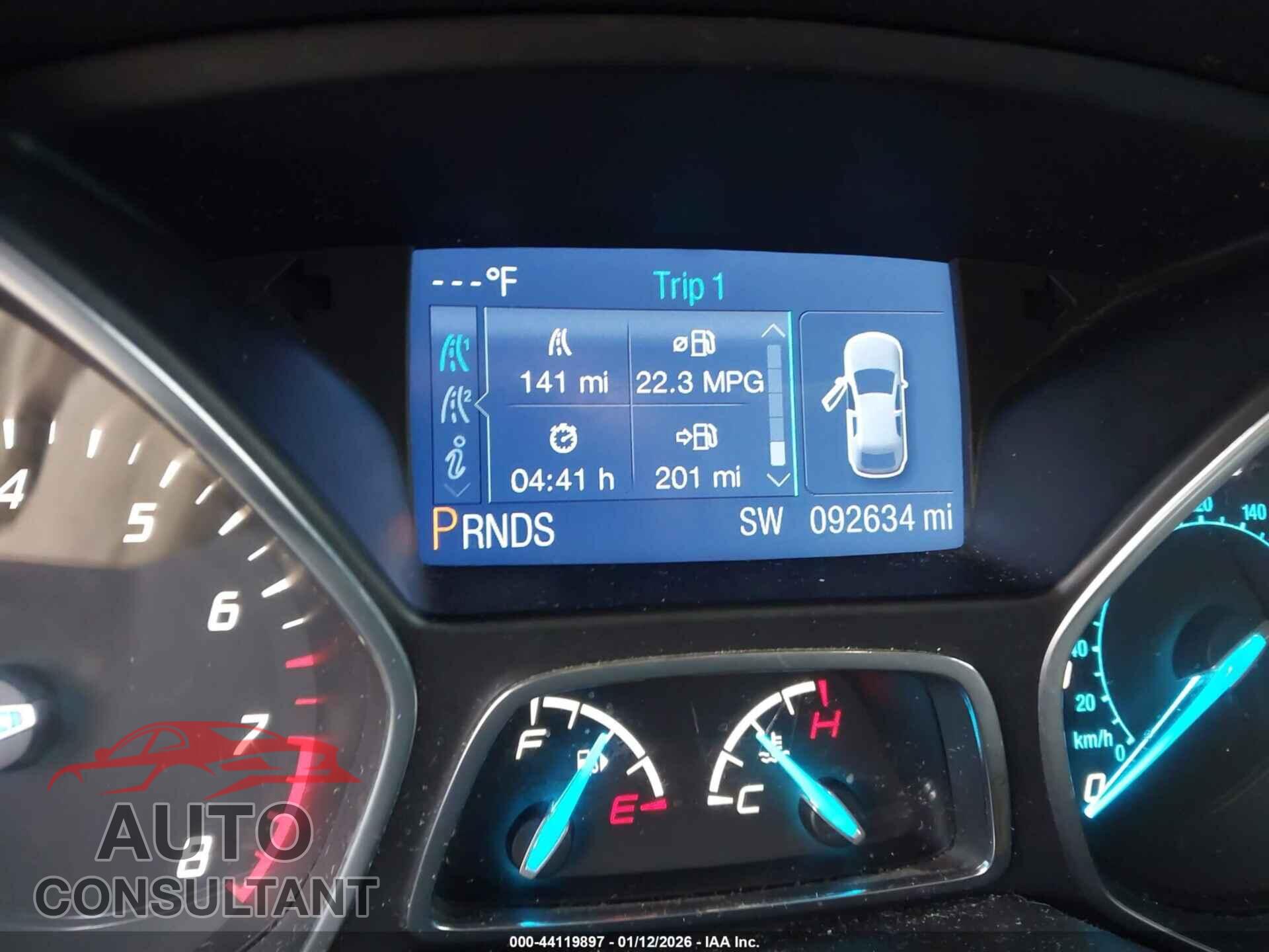 FORD ESCAPE 2014 - 1FMCU9G98EUB13250