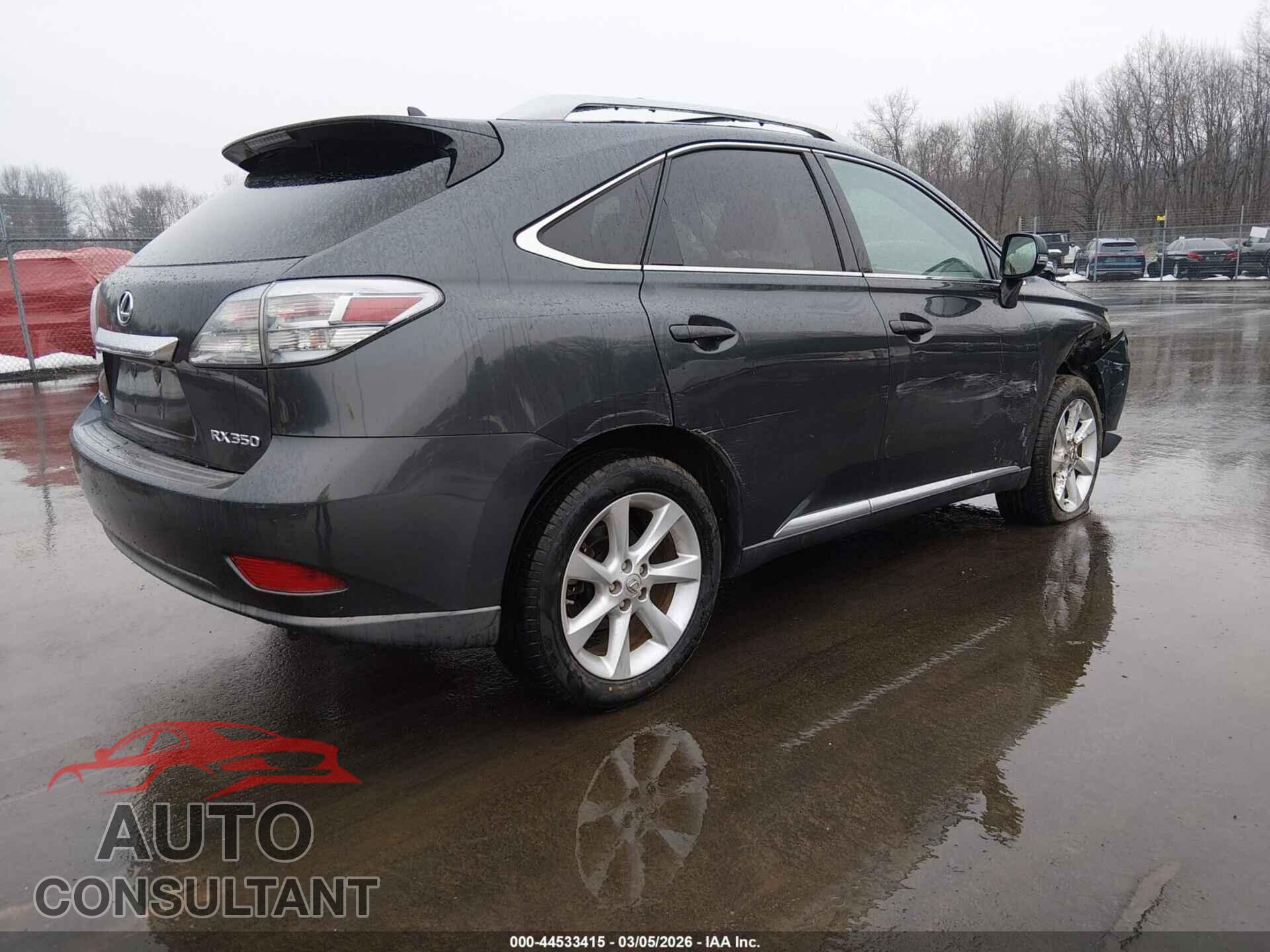 LEXUS RX 350 2010 - 2T2BK1BA8AC079791