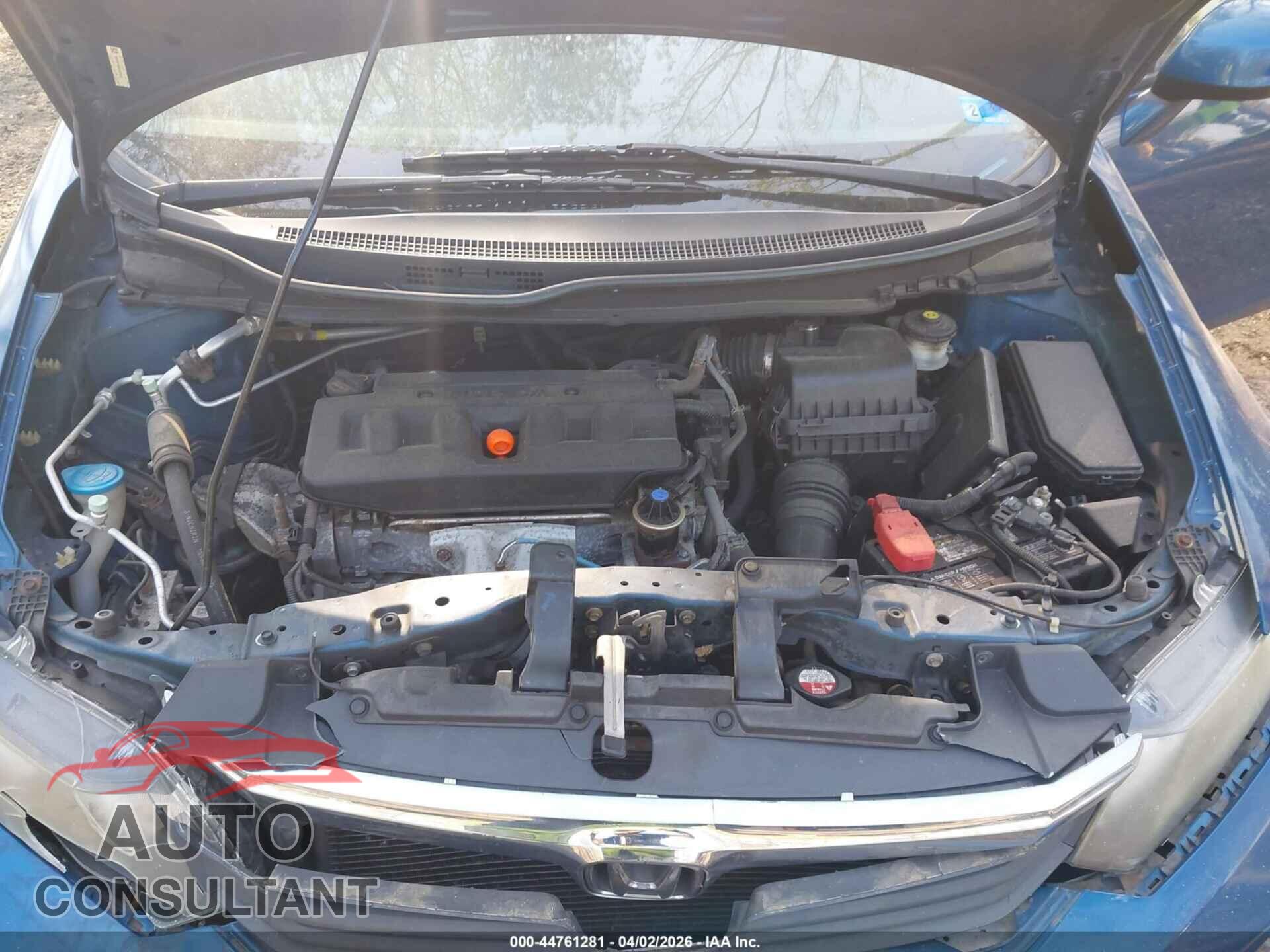HONDA CIVIC 2012 - 19XFB2F92CE363434