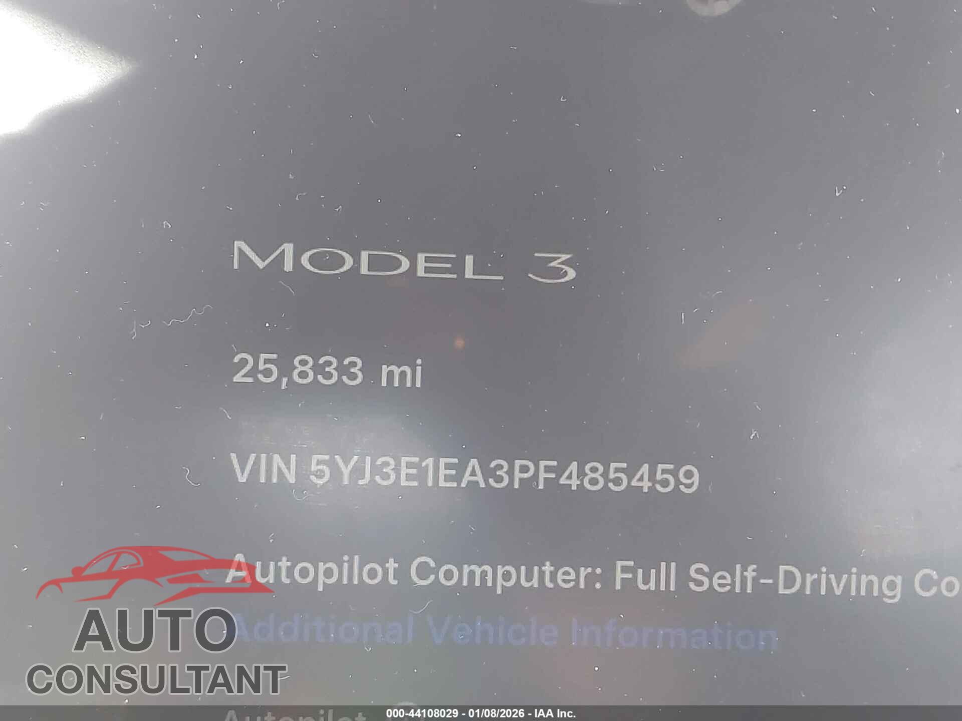 TESLA MODEL 3 2023 - 5YJ3E1EA3PF485459
