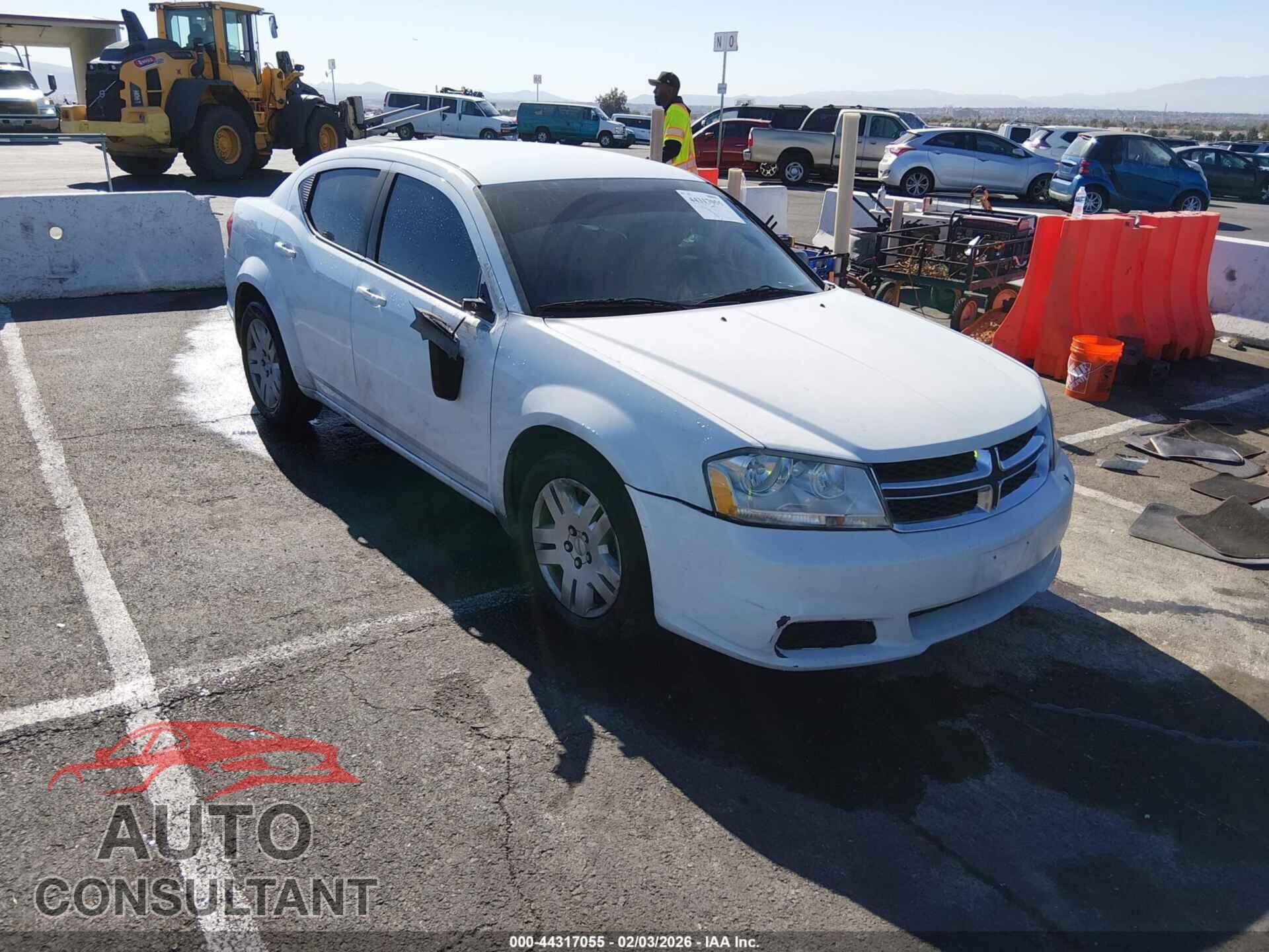 DODGE AVENGER 2012 - 1C3CDZAB9CN311248