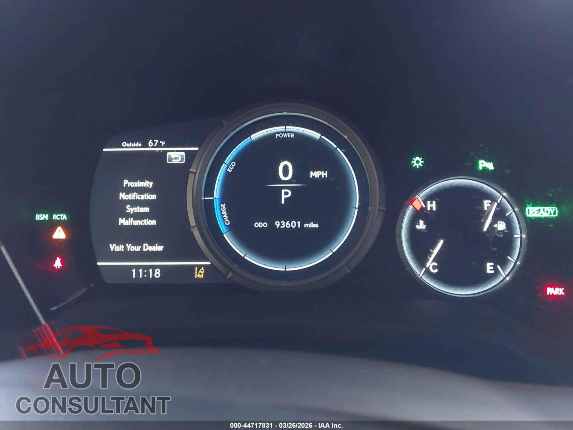 LEXUS RX 450H 2017 - 2T2BGMCA2HC019386