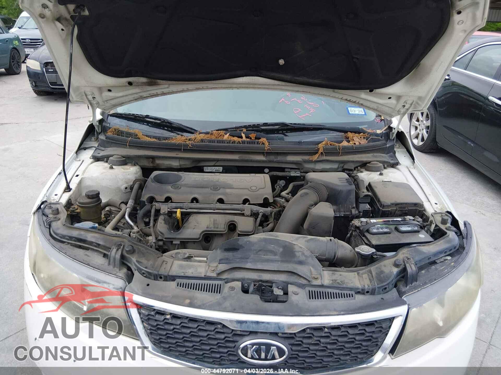 KIA FORTE 2012 - KNAFT4A21C5485424
