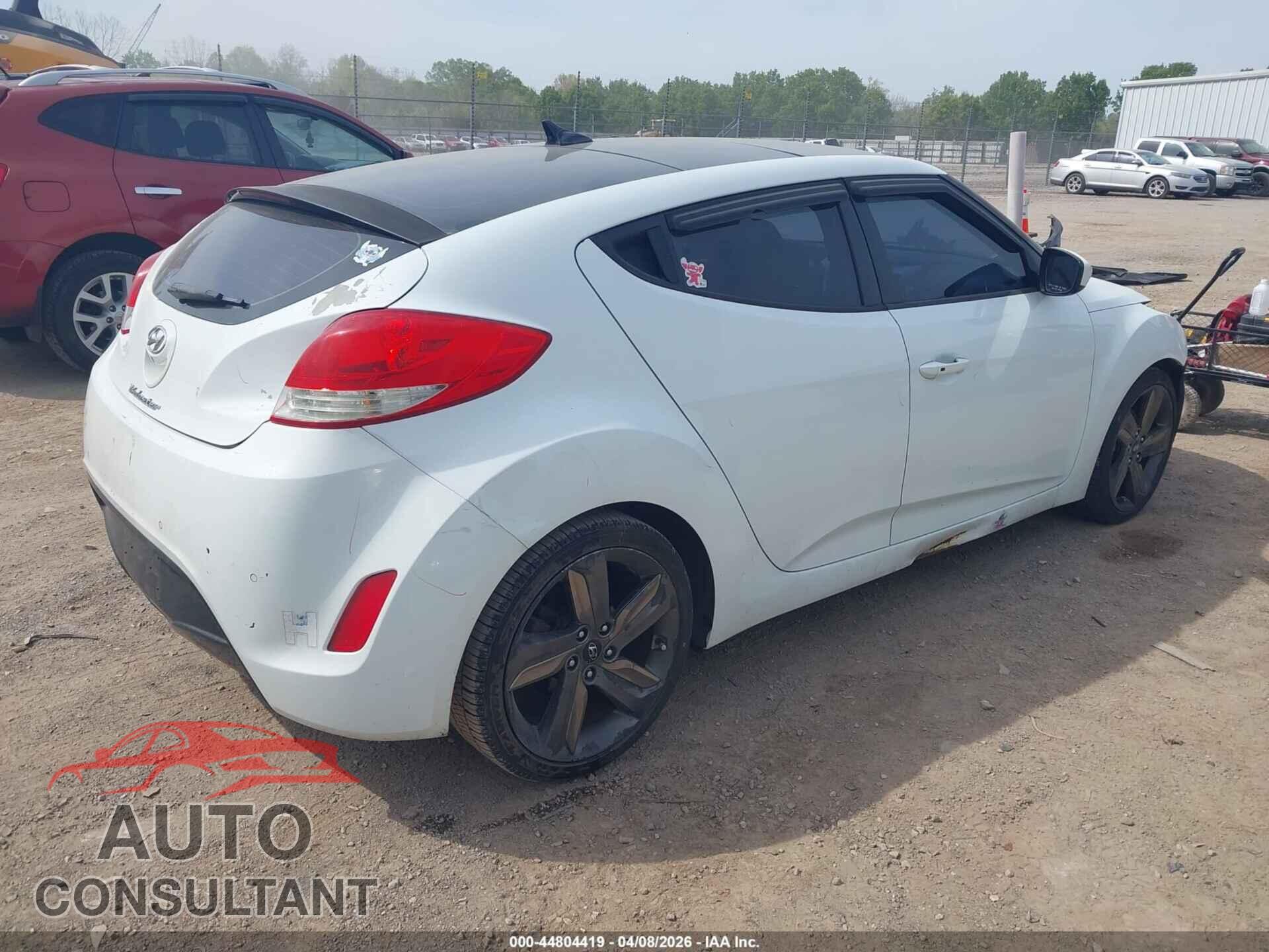 HYUNDAI VELOSTER 2012 - KMHTC6AD1CU076425