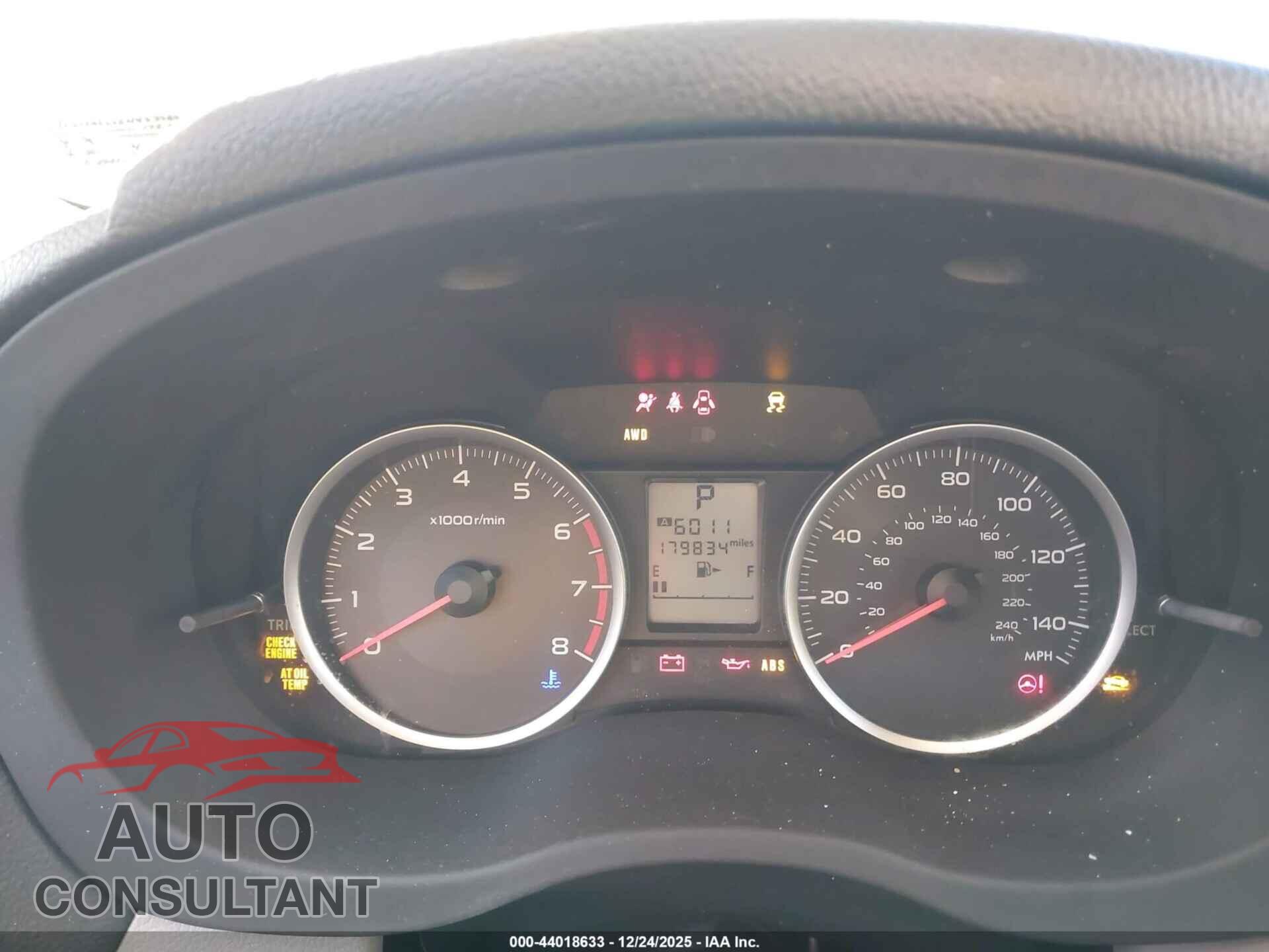 SUBARU FORESTER 2014 - JF2SJAEC5EH437789
