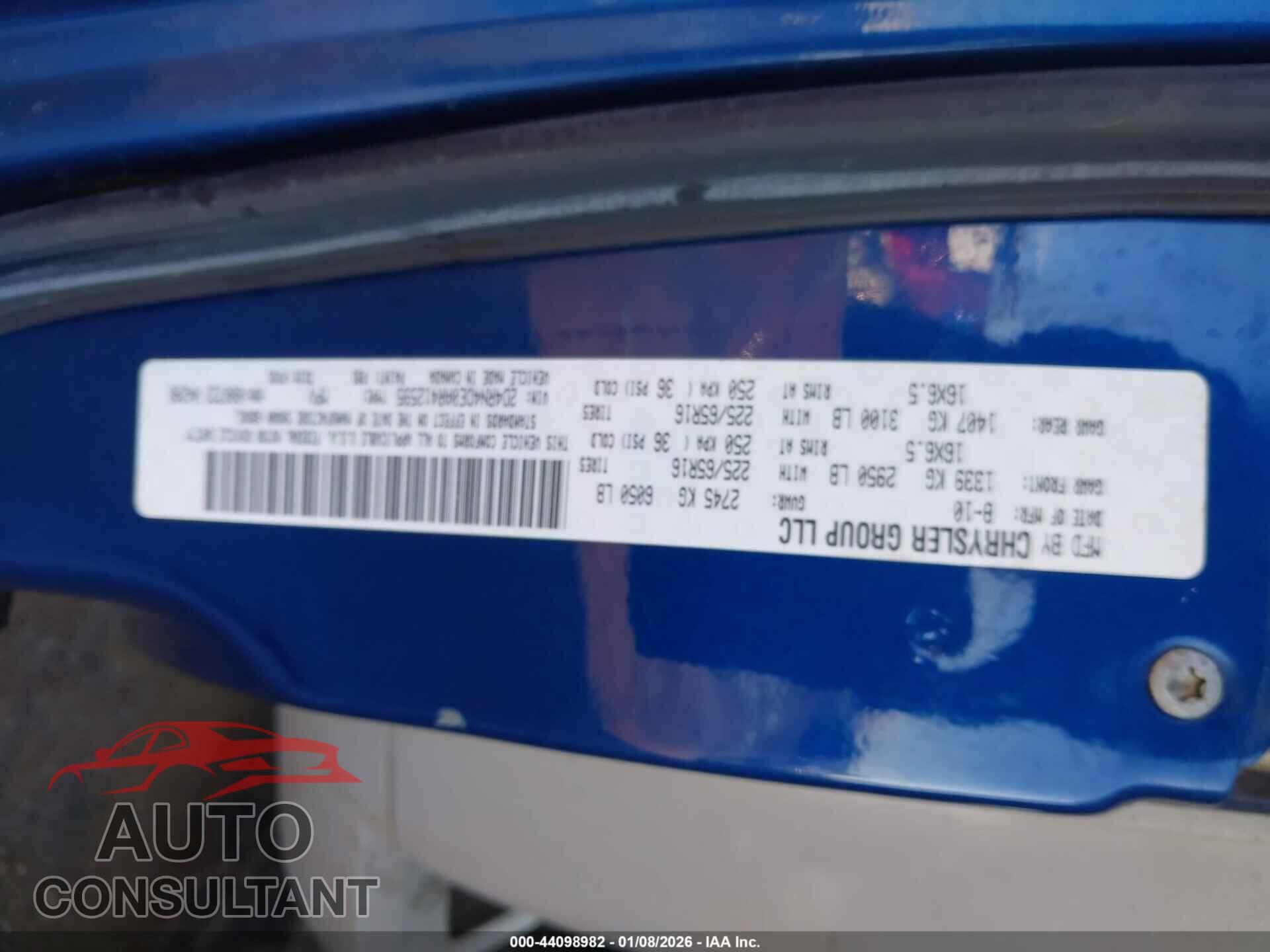 DODGE GRAND CARAVAN 2010 - 2D4RN4DE0AR412595