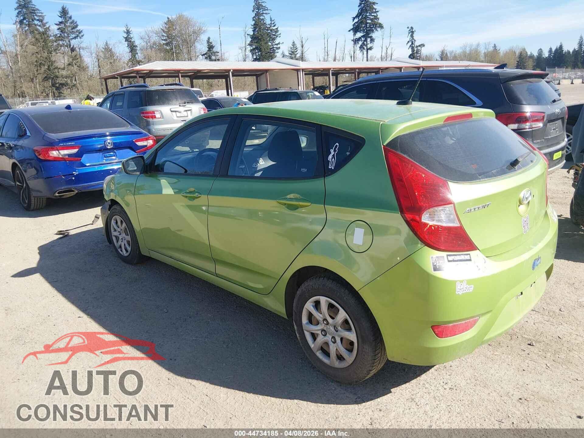HYUNDAI ACCENT 2012 - KMHCT5AE2CU034199