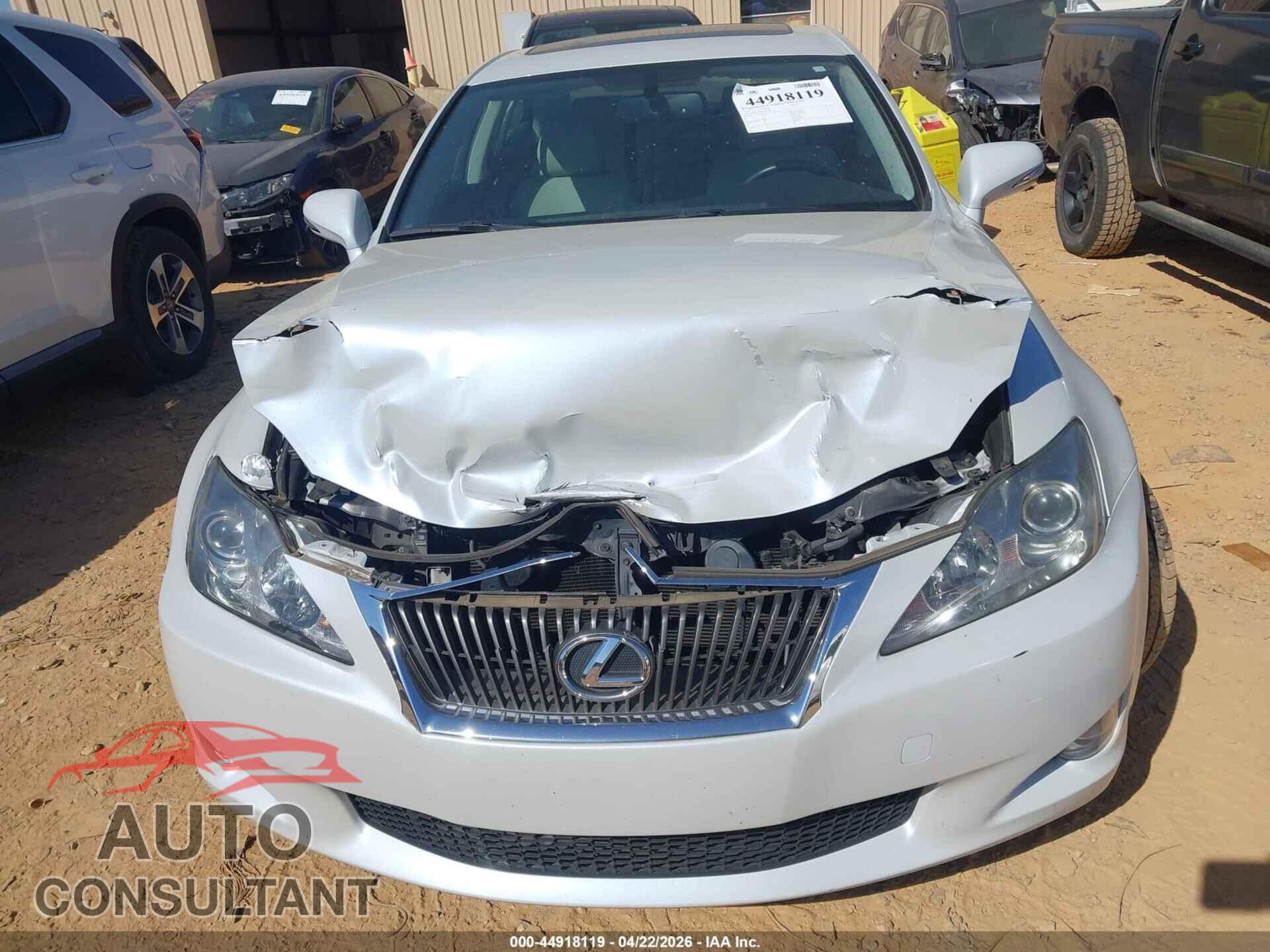 LEXUS IS 250 2010 - JTHBF5C26A5120308