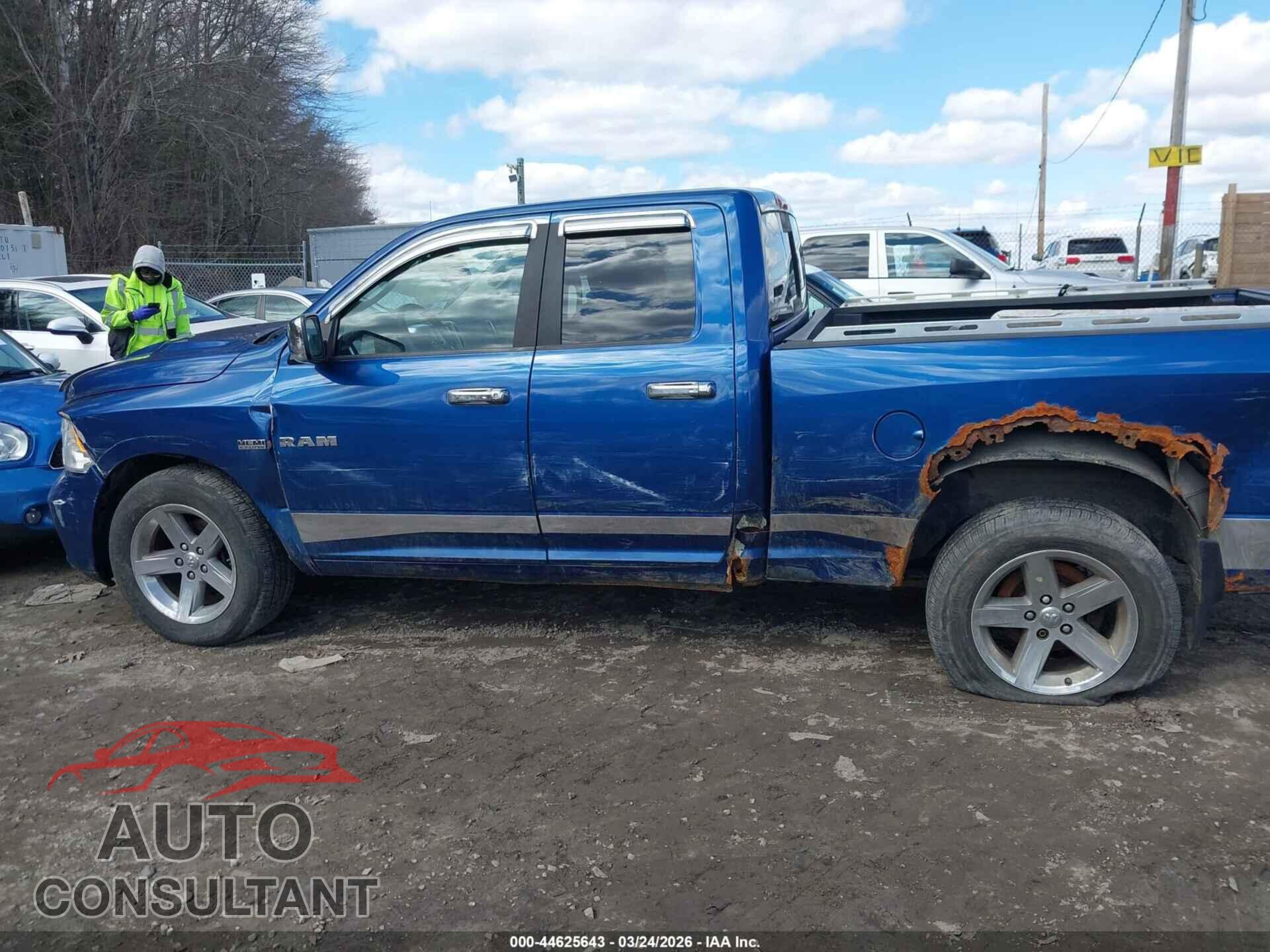 DODGE RAM 1500 2010 - 1D7RV1GT7AS176490