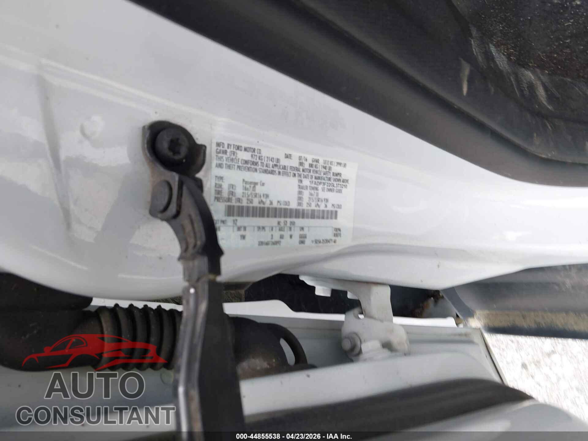 FORD FOCUS 2016 - 1FADP3F22GL373210