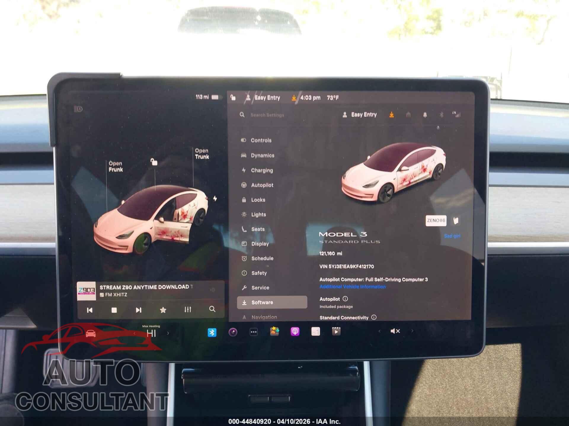 TESLA MODEL 3 2019 - 5YJ3E1EA9KF412170