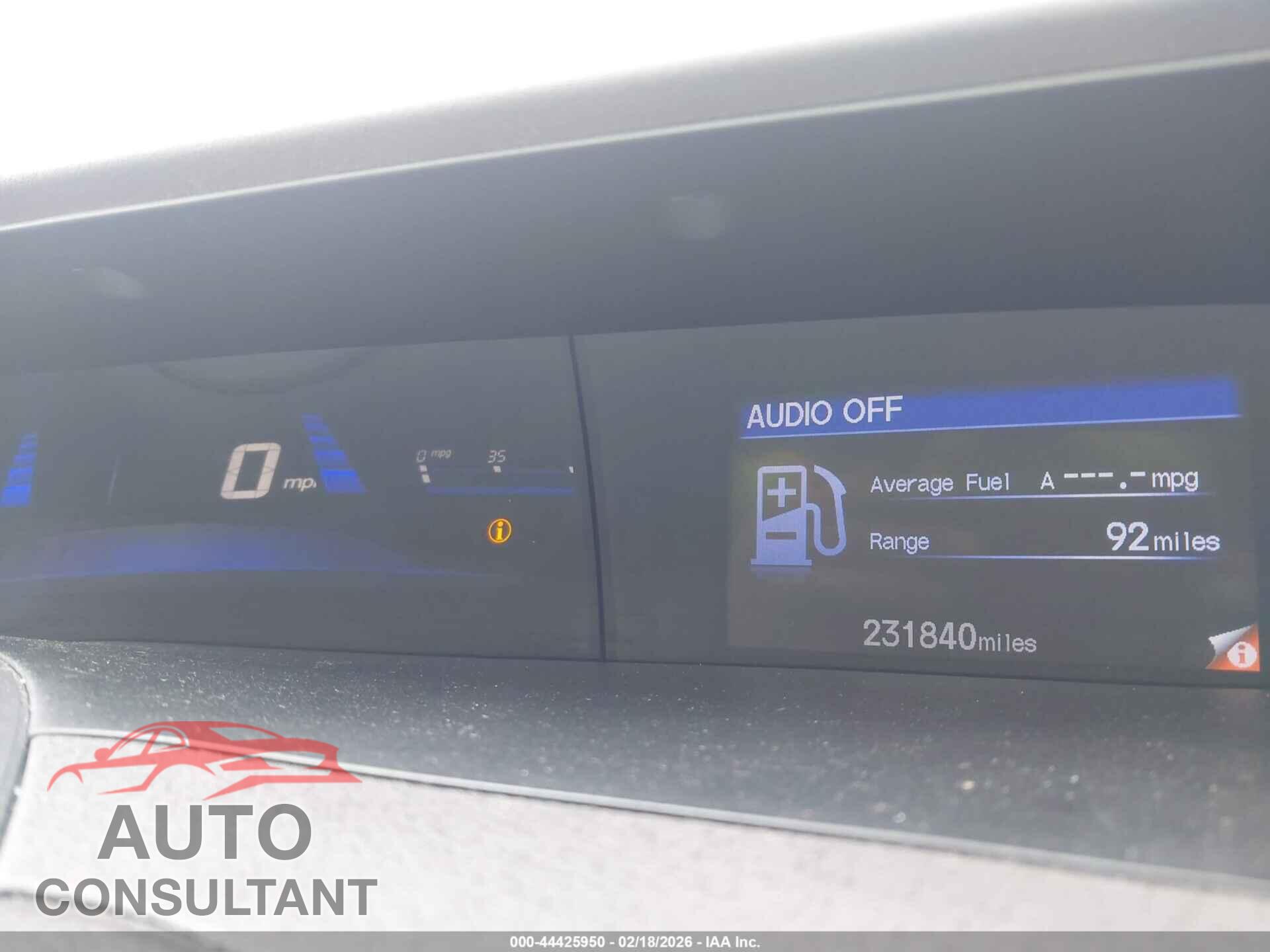 HONDA CIVIC 2012 - 2HGFB2F51CH306581