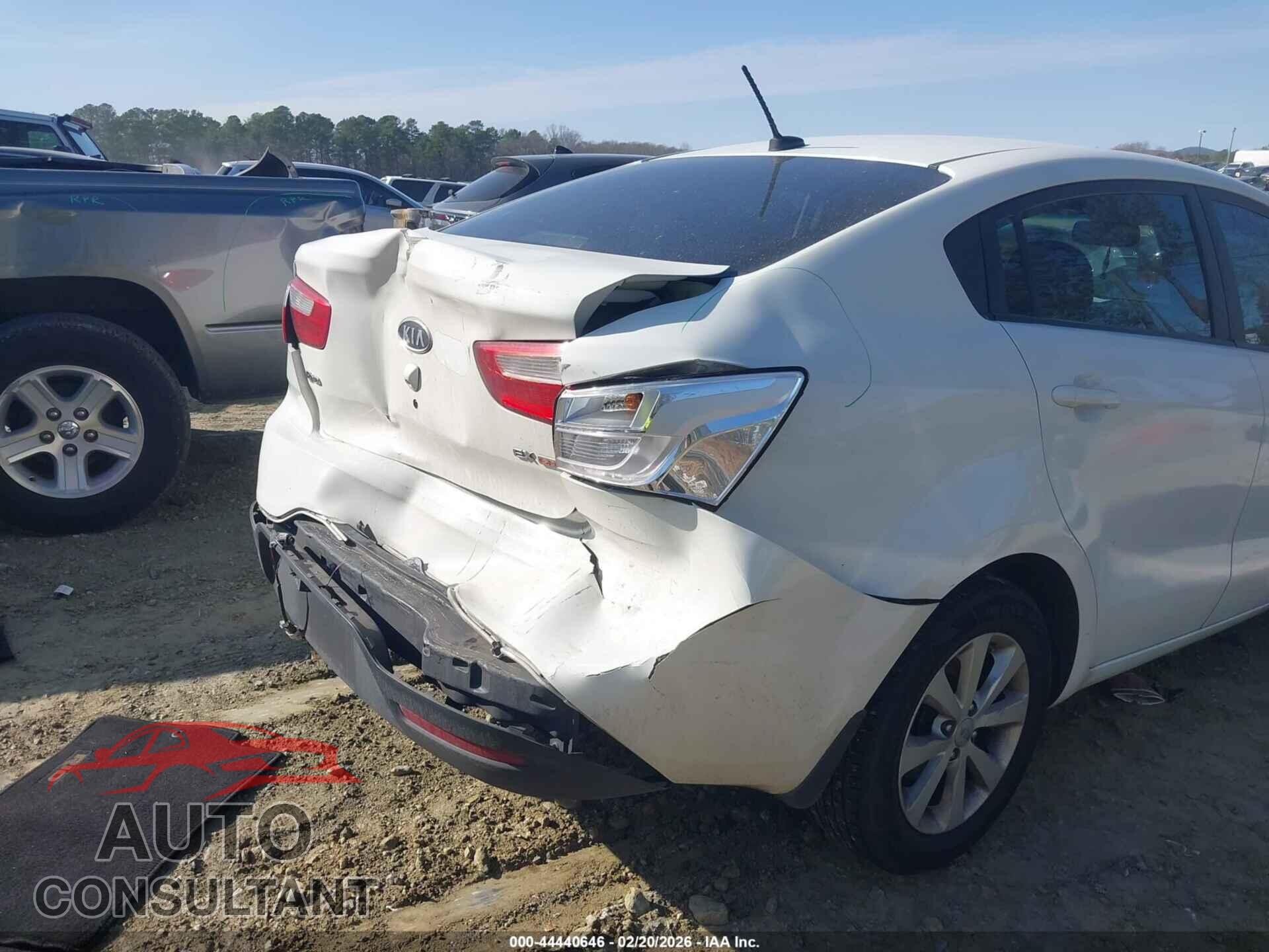 KIA RIO 2012 - KNADN4A32C6090186