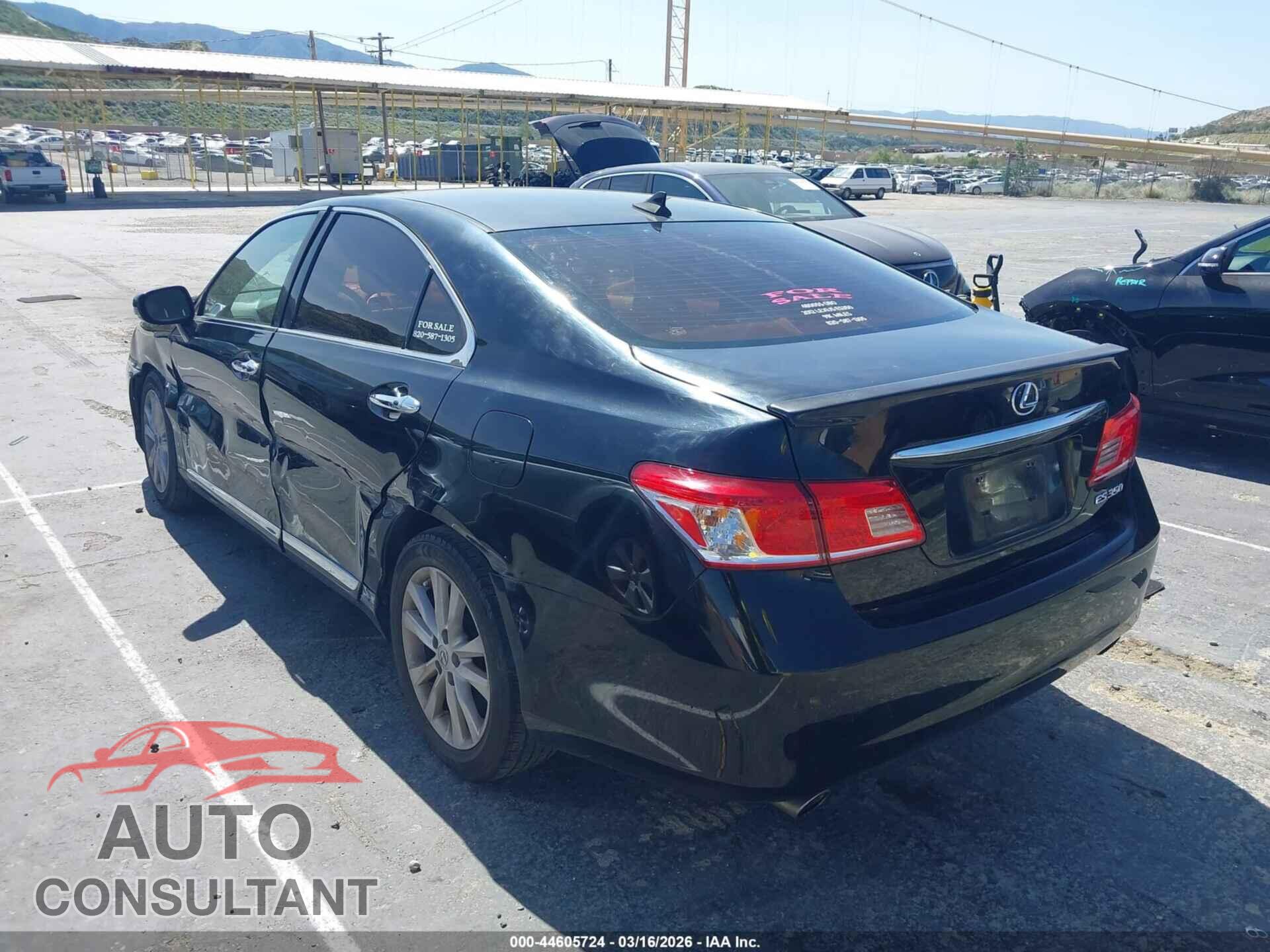 LEXUS ES 350 2012 - JTHBK1EG5C2477528