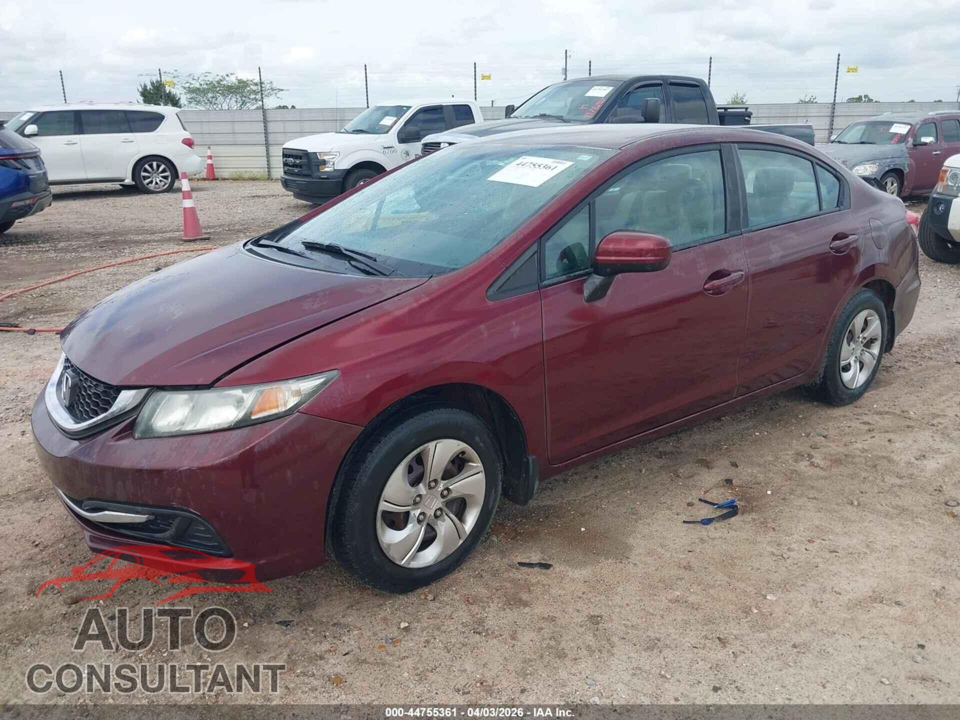 HONDA CIVIC 2014 - 19XFB2F52EE080550