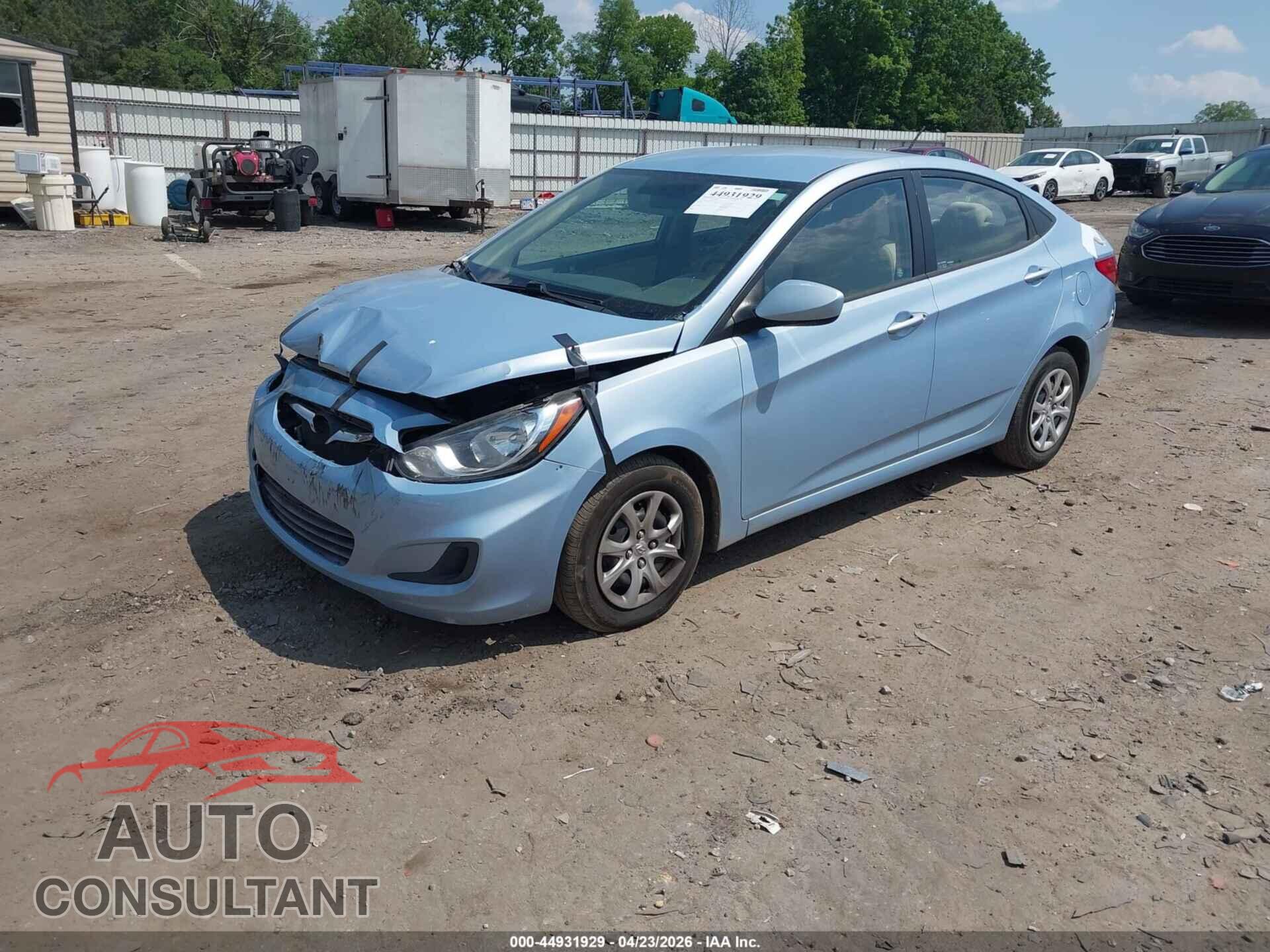 HYUNDAI ACCENT 2013 - KMHCT4AE4DU526311