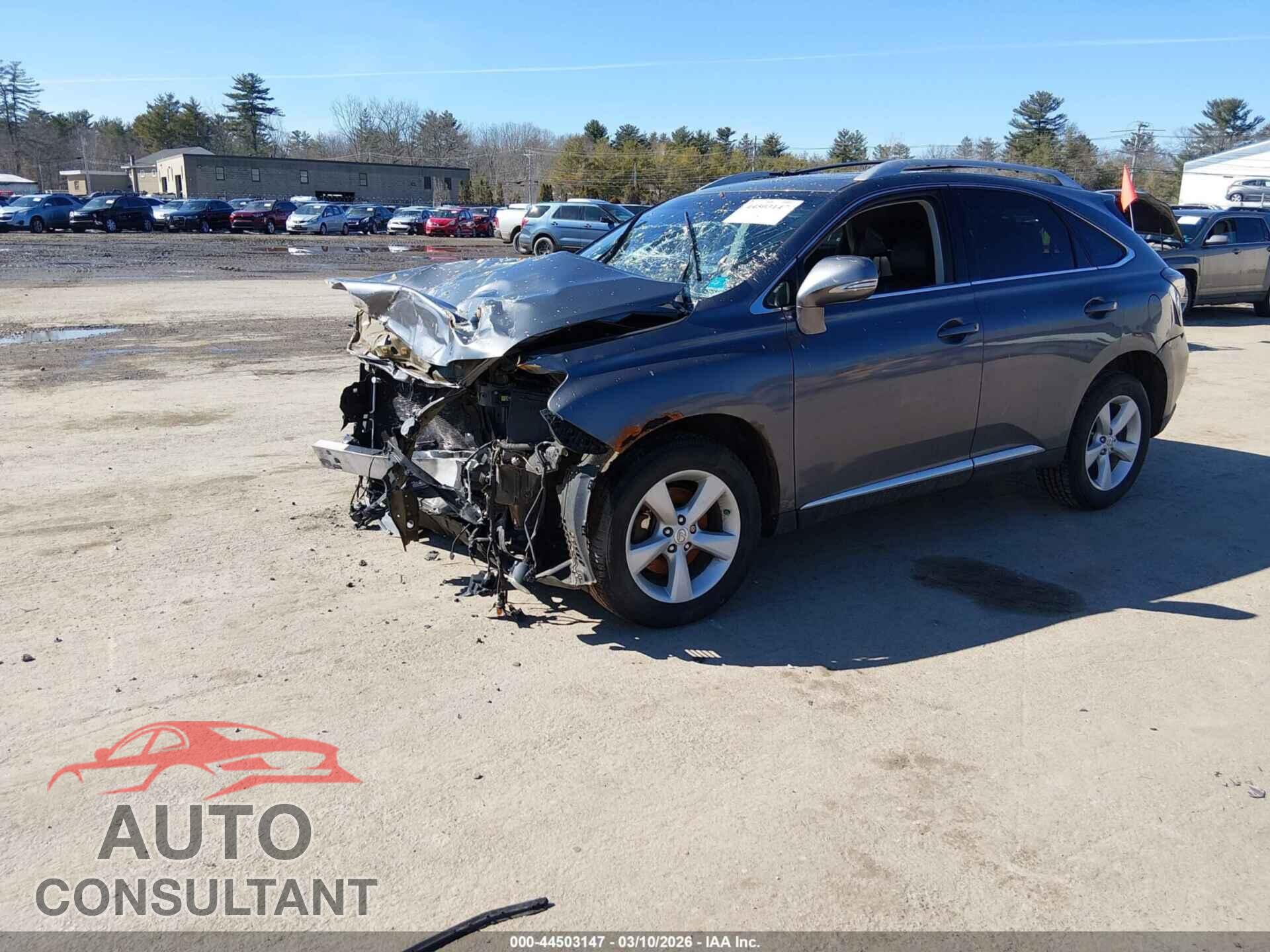 LEXUS RX 350 2012 - 2T2BK1BA3CC153945