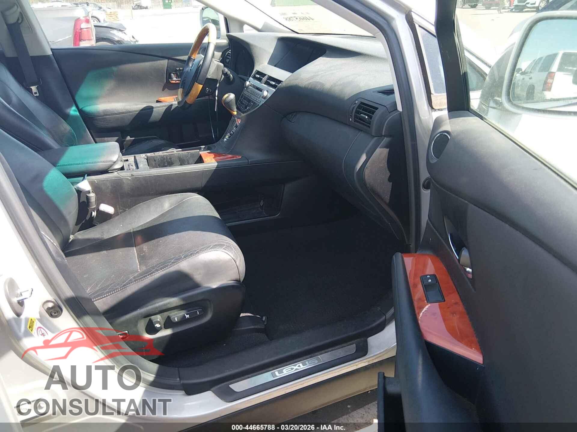 LEXUS RX 350 2011 - 2T2ZK1BA2BC047404