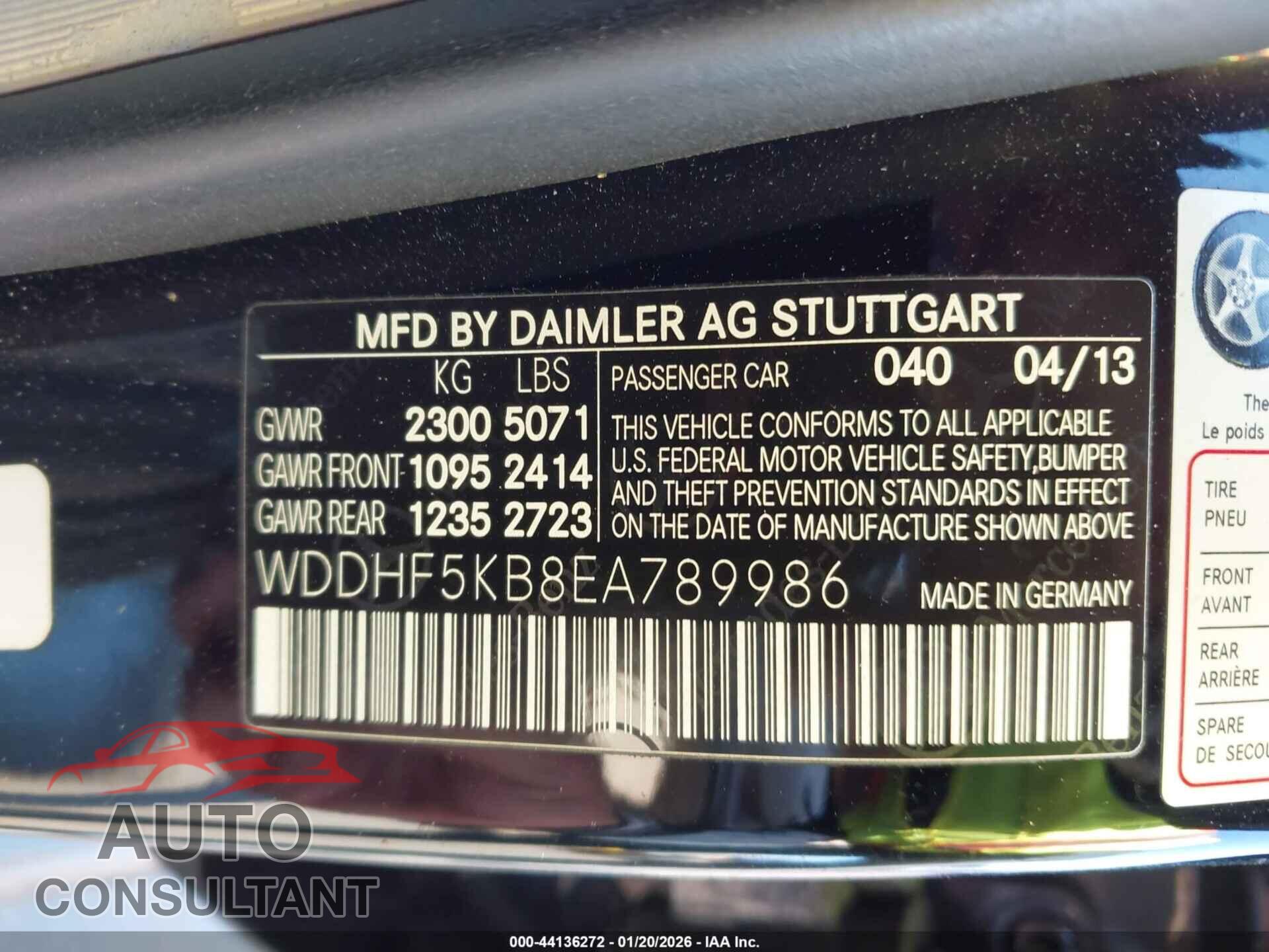 MERCEDES-BENZ E 350 2014 - WDDHF5KB8EA789986