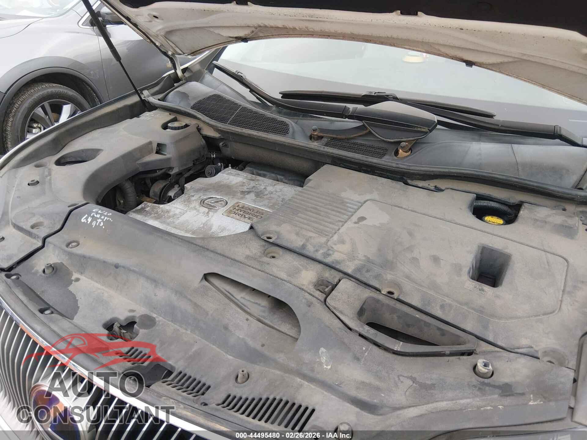 LEXUS RX 450H 2010 - JTJZB1BA9A2000983
