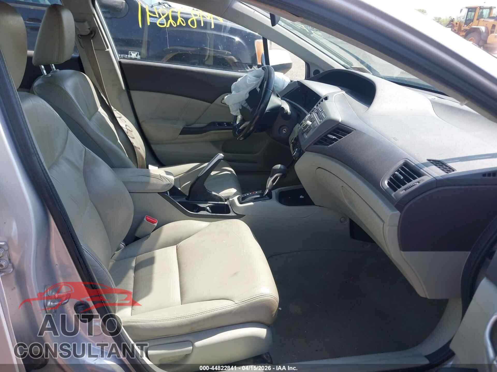 HONDA CIVIC 2012 - 19XFB2F97CE039394