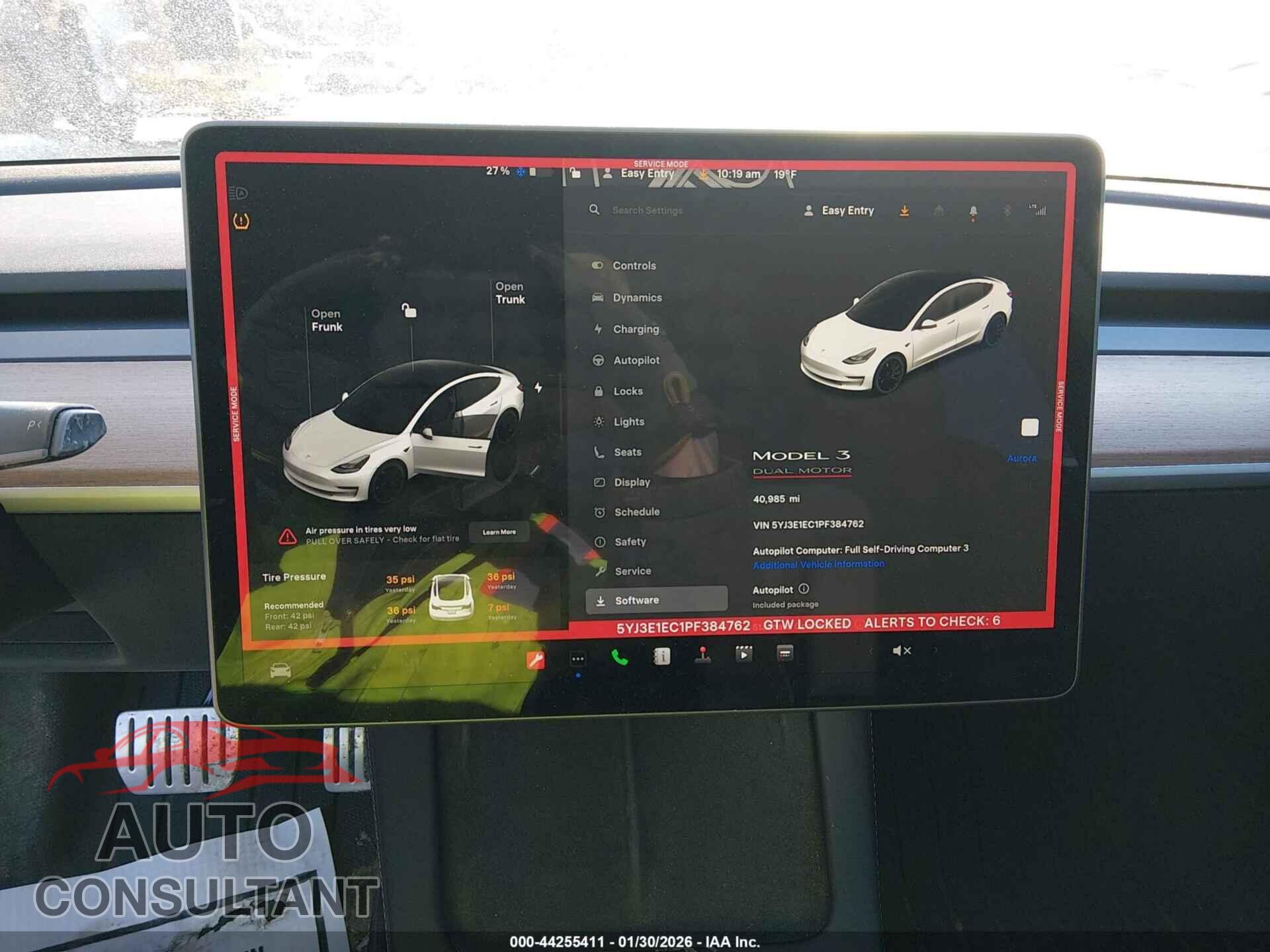 TESLA MODEL 3 2023 - 5YJ3E1EC1PF384762