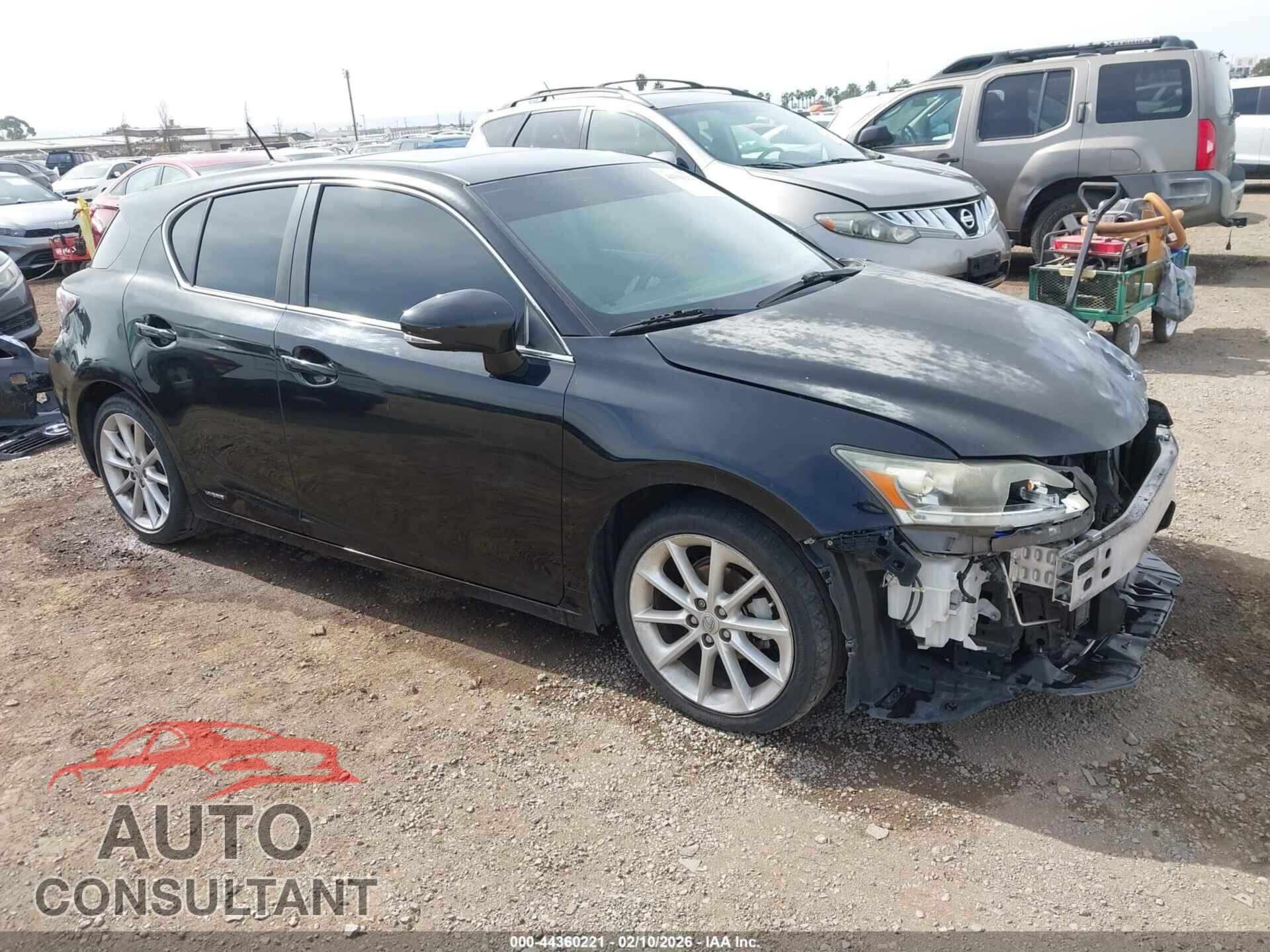 LEXUS CT 200H 2011 - JTHKD5BH5B2040657