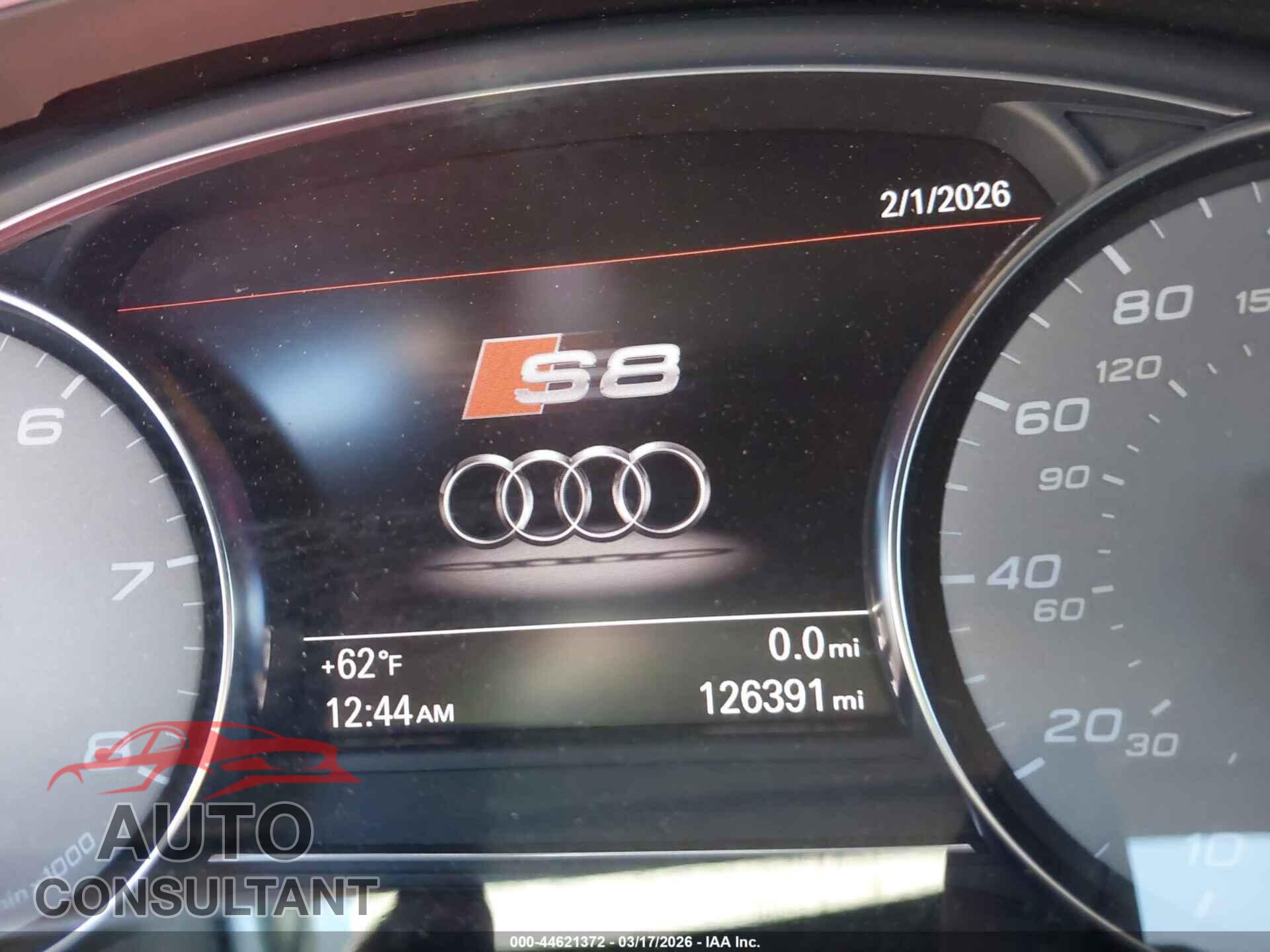 AUDI S8 2015 - WAUK2AFD0FN009776