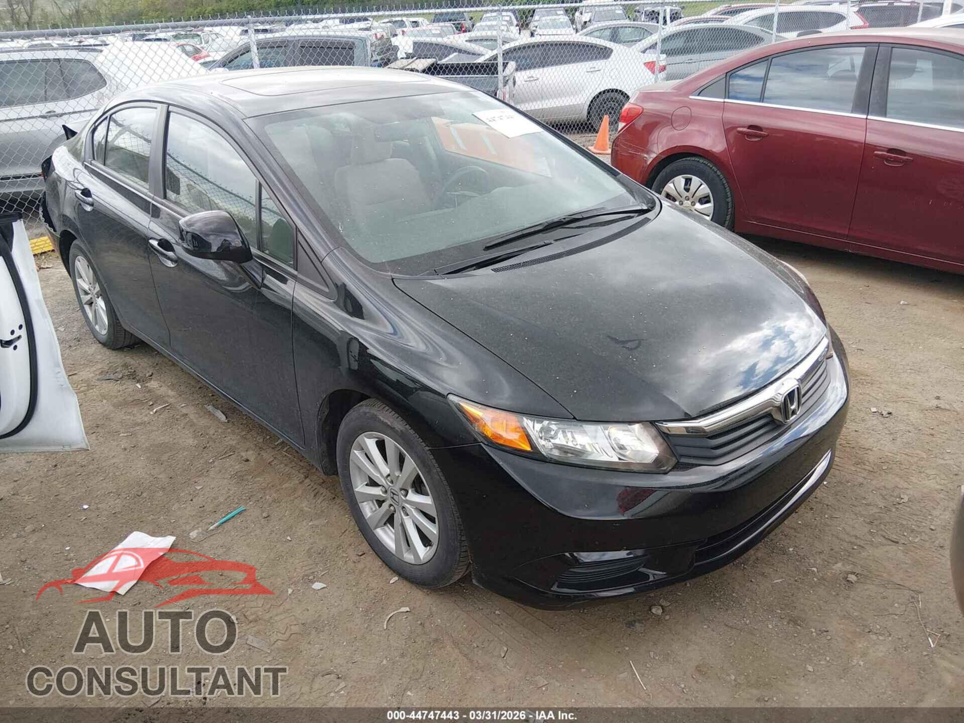 HONDA CIVIC 2012 - 19XFB2F83CE341921