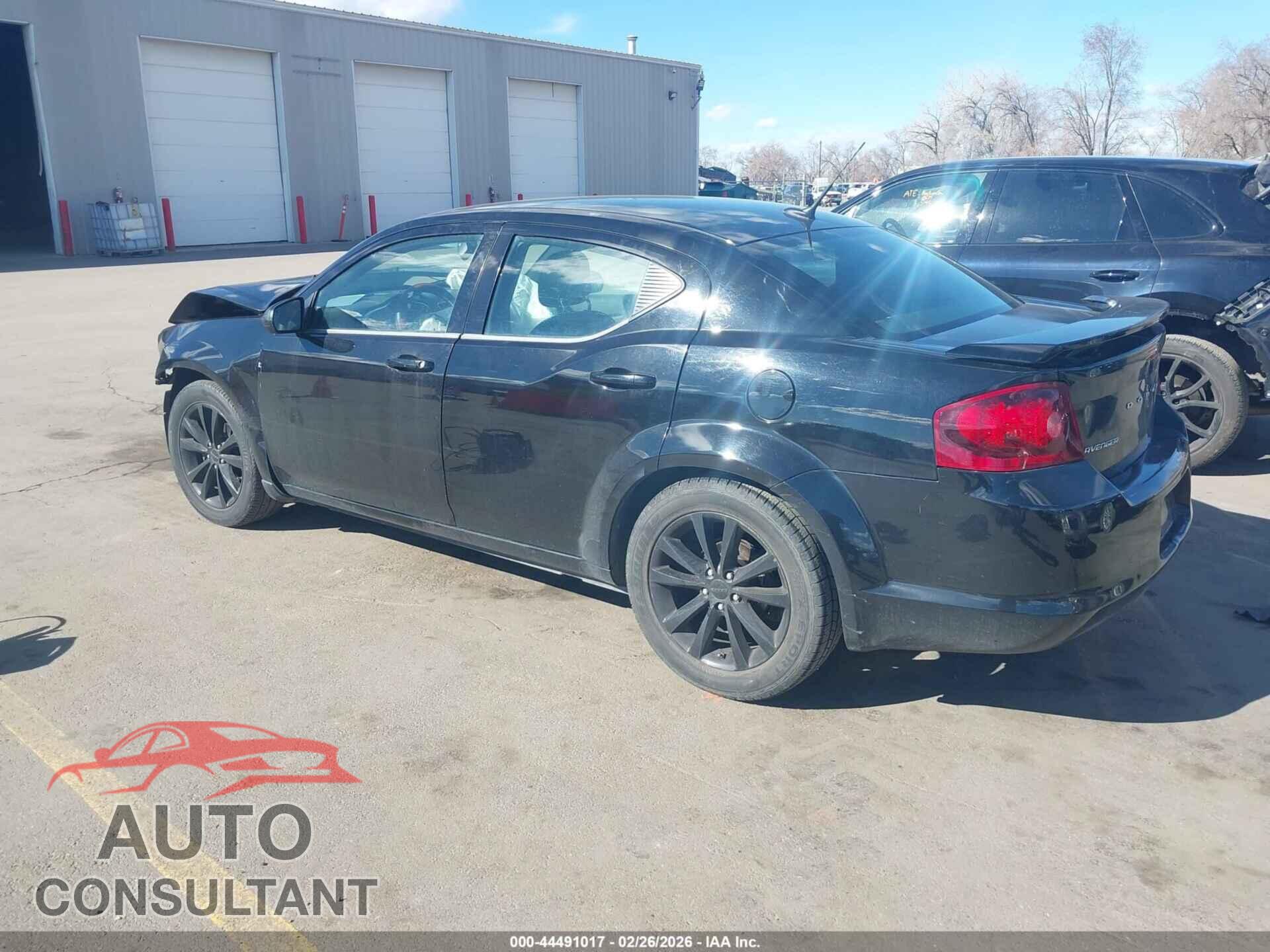 DODGE AVENGER 2013 - 1C3CDZCB1DN652514