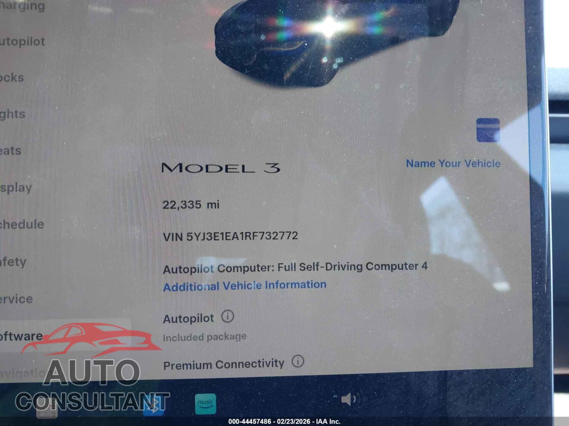 TESLA MODEL 3 2024 - 5YJ3E1EA1RF732772
