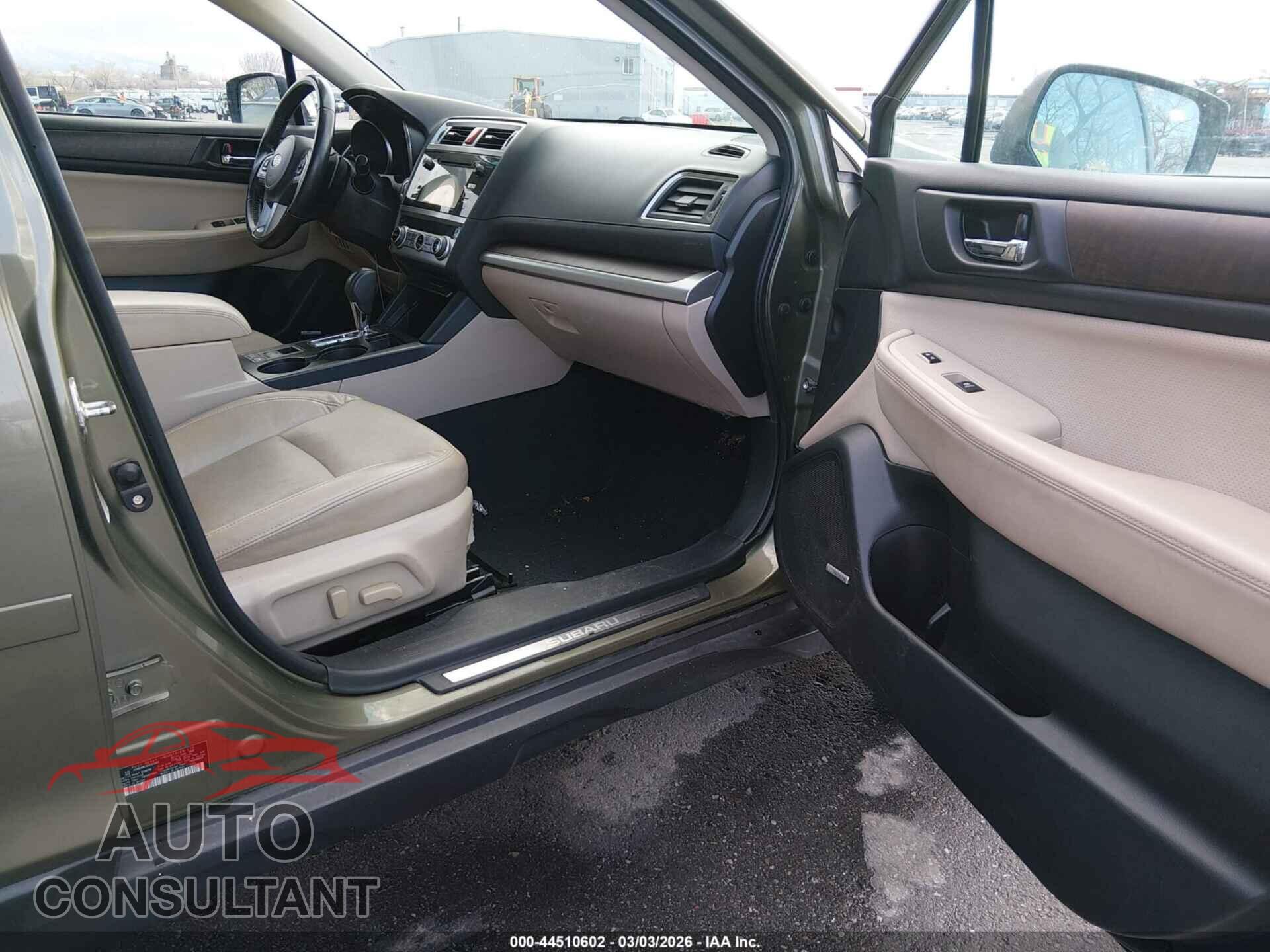 SUBARU OUTBACK 2016 - 4S4BSANC4G3353986