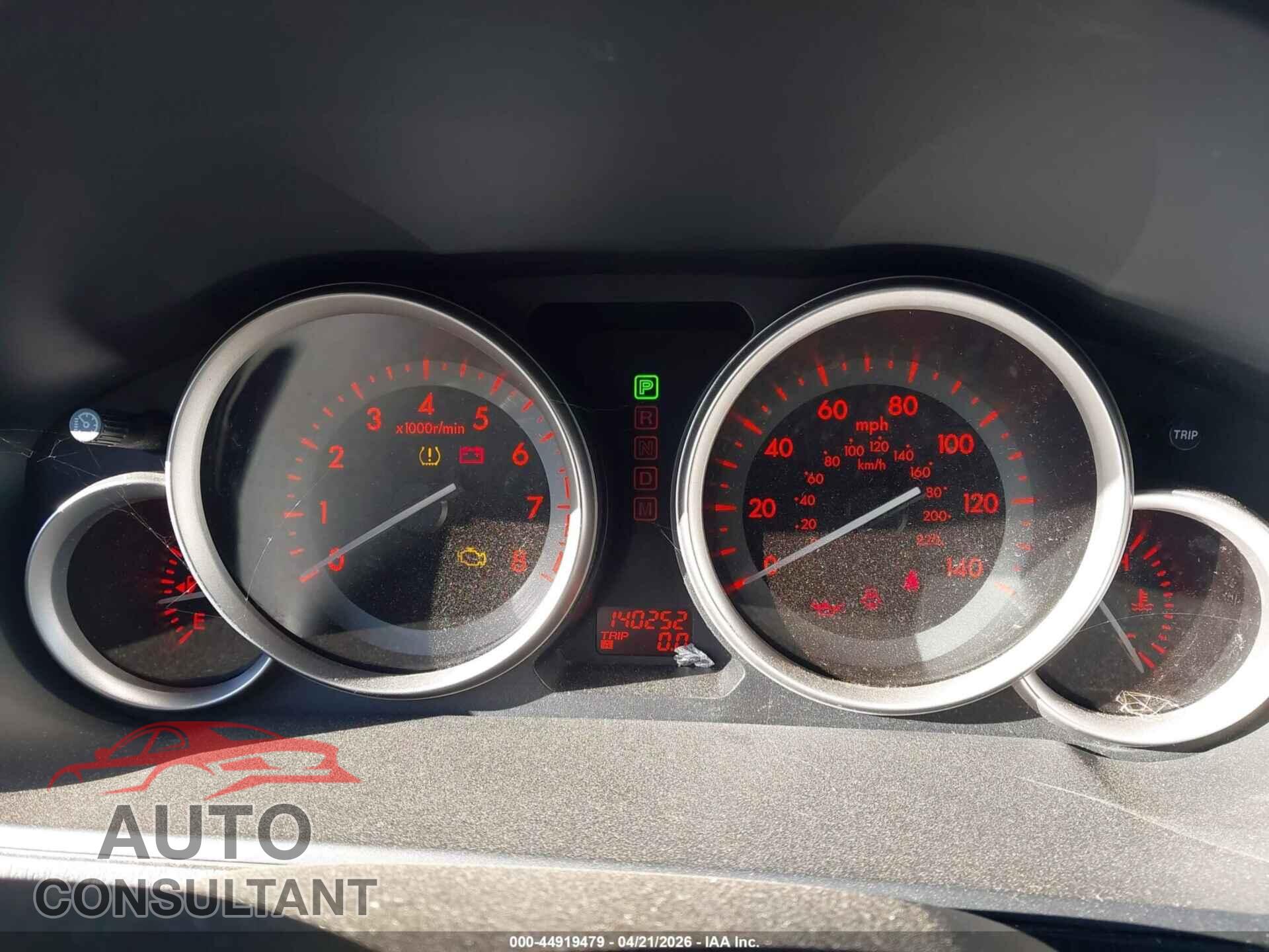 MAZDA CX-9 2012 - JM3TB3CV6C0341575