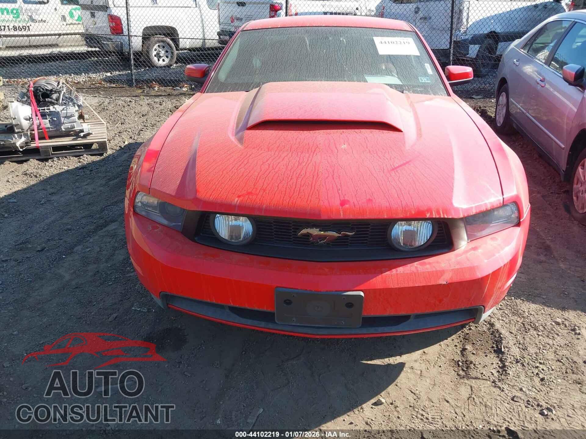 FORD MUSTANG 2012 - 1ZVBP8CF3C5252512