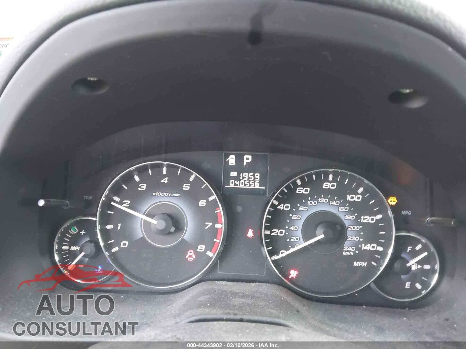 SUBARU OUTBACK 2010 - 4S4BRBCC0A3318082