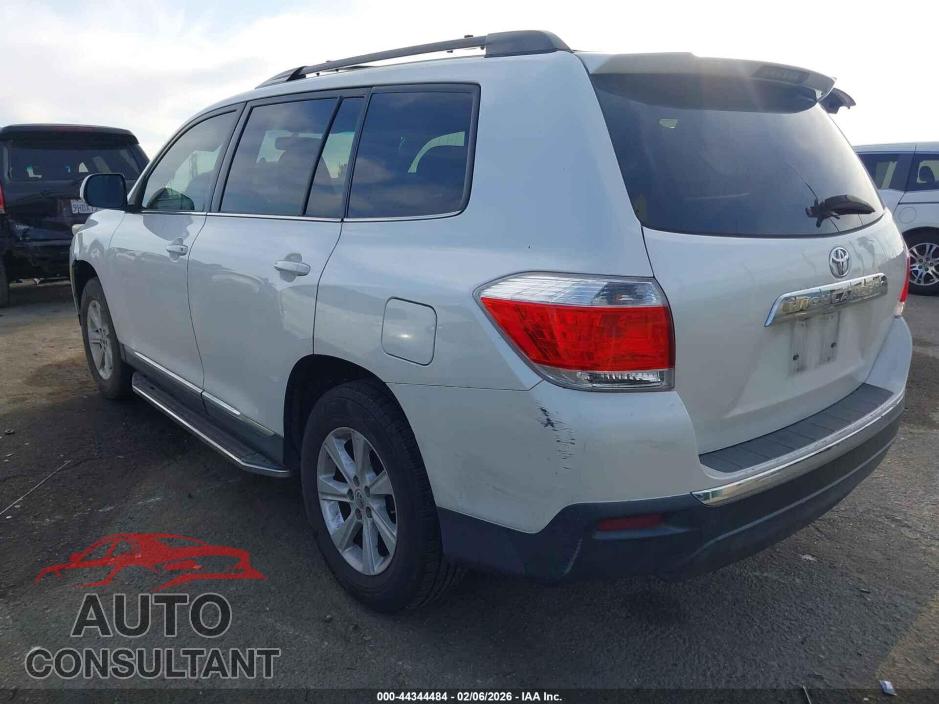 TOYOTA HIGHLANDER 2013 - 5TDZK3EH8DS140639