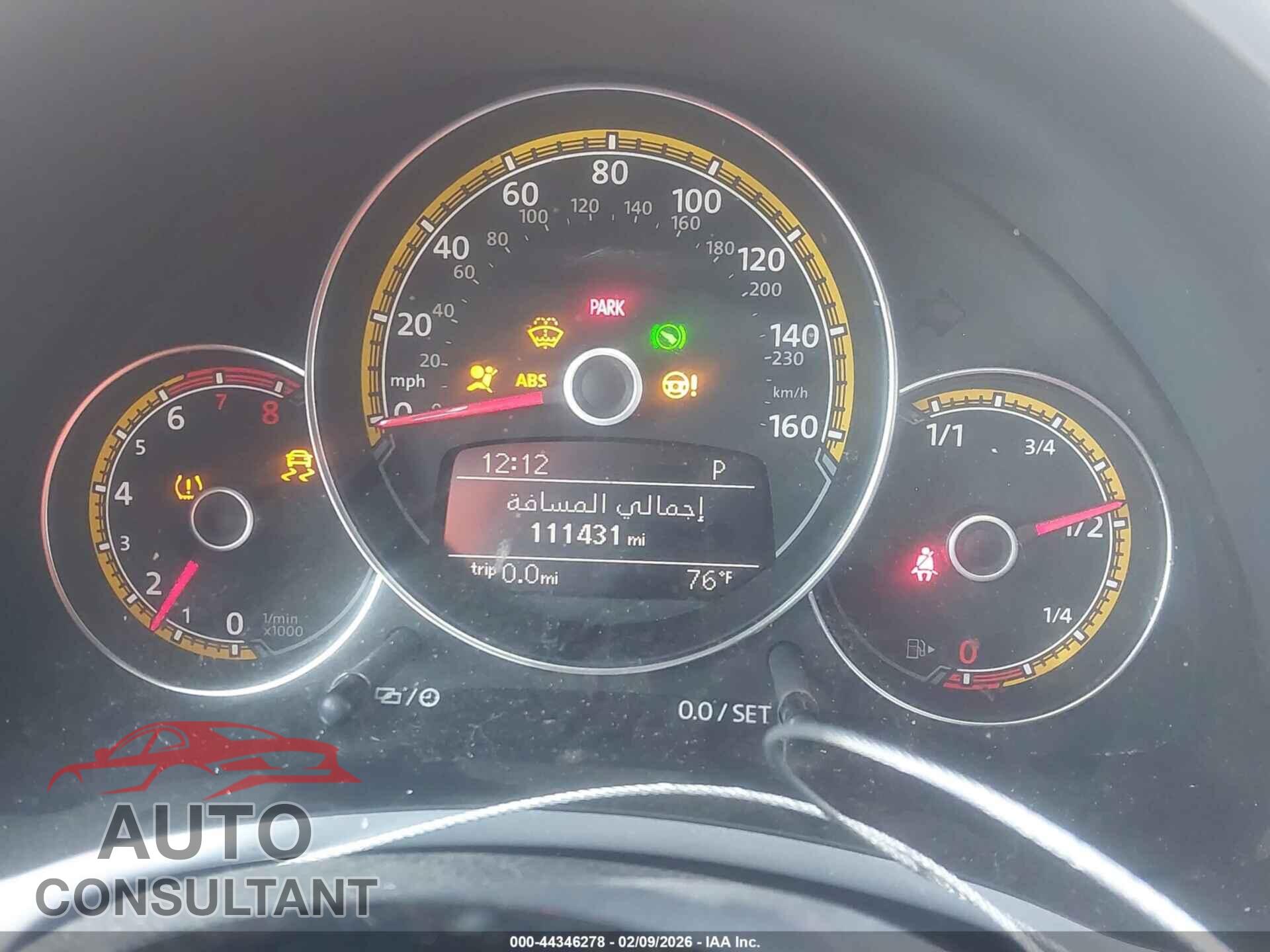 VOLKSWAGEN BEETLE 2017 - 3VWS17AT1HM621065