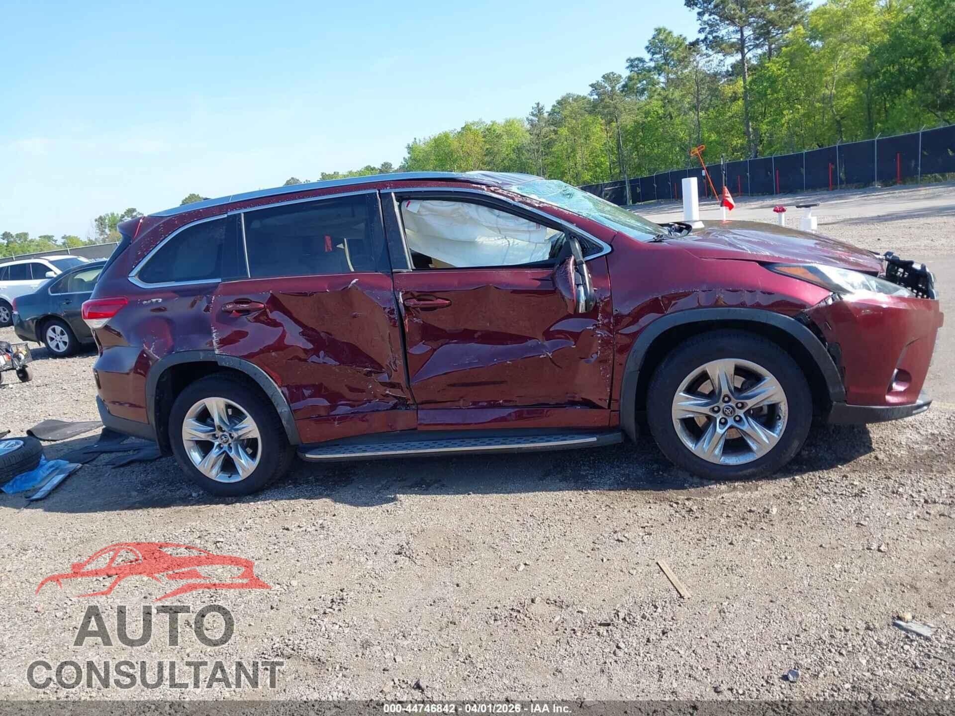TOYOTA HIGHLANDER 2017 - 5TDDZRFH8HS463960