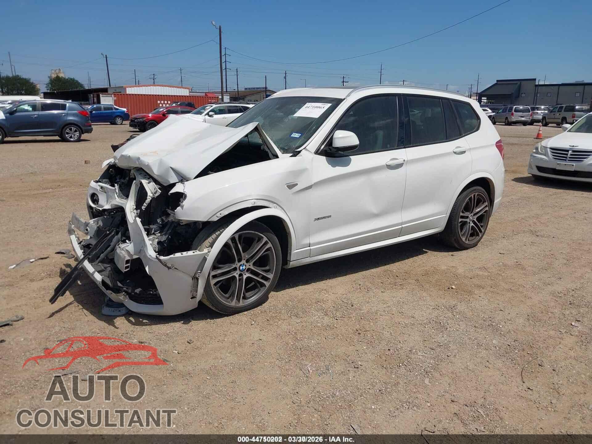 BMW X3 2016 - 5UXWX9C54G0D74592