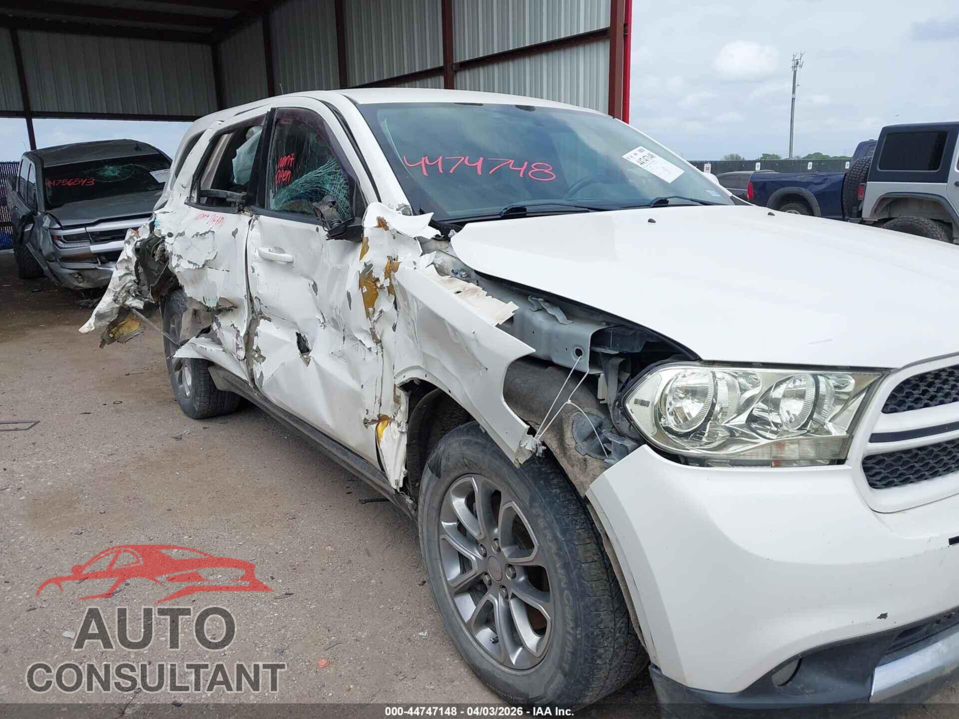 DODGE DURANGO 2012 - 1C4RDJFGXCC361387