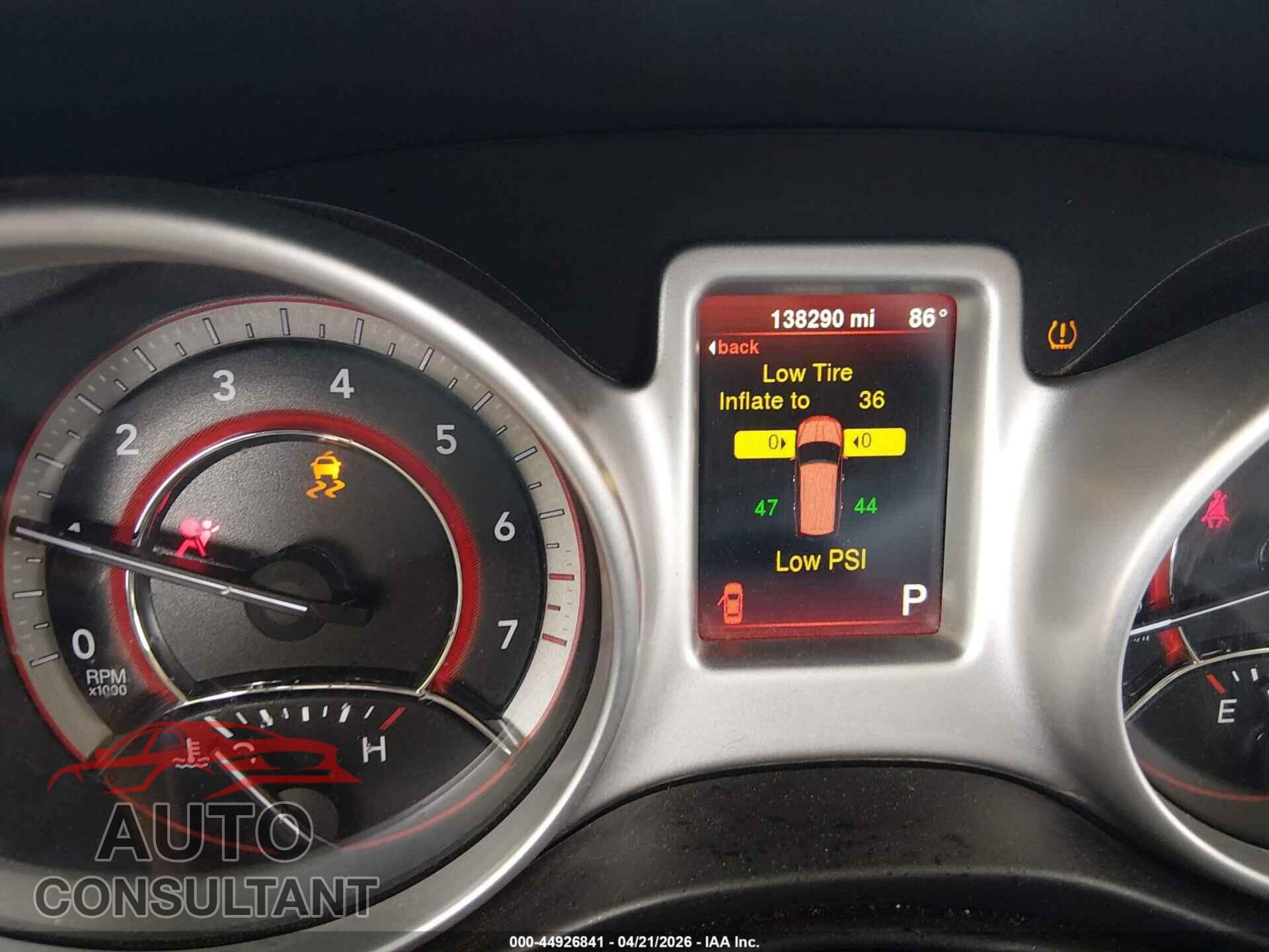 DODGE JOURNEY 2014 - 3C4PDCAB1ET268408