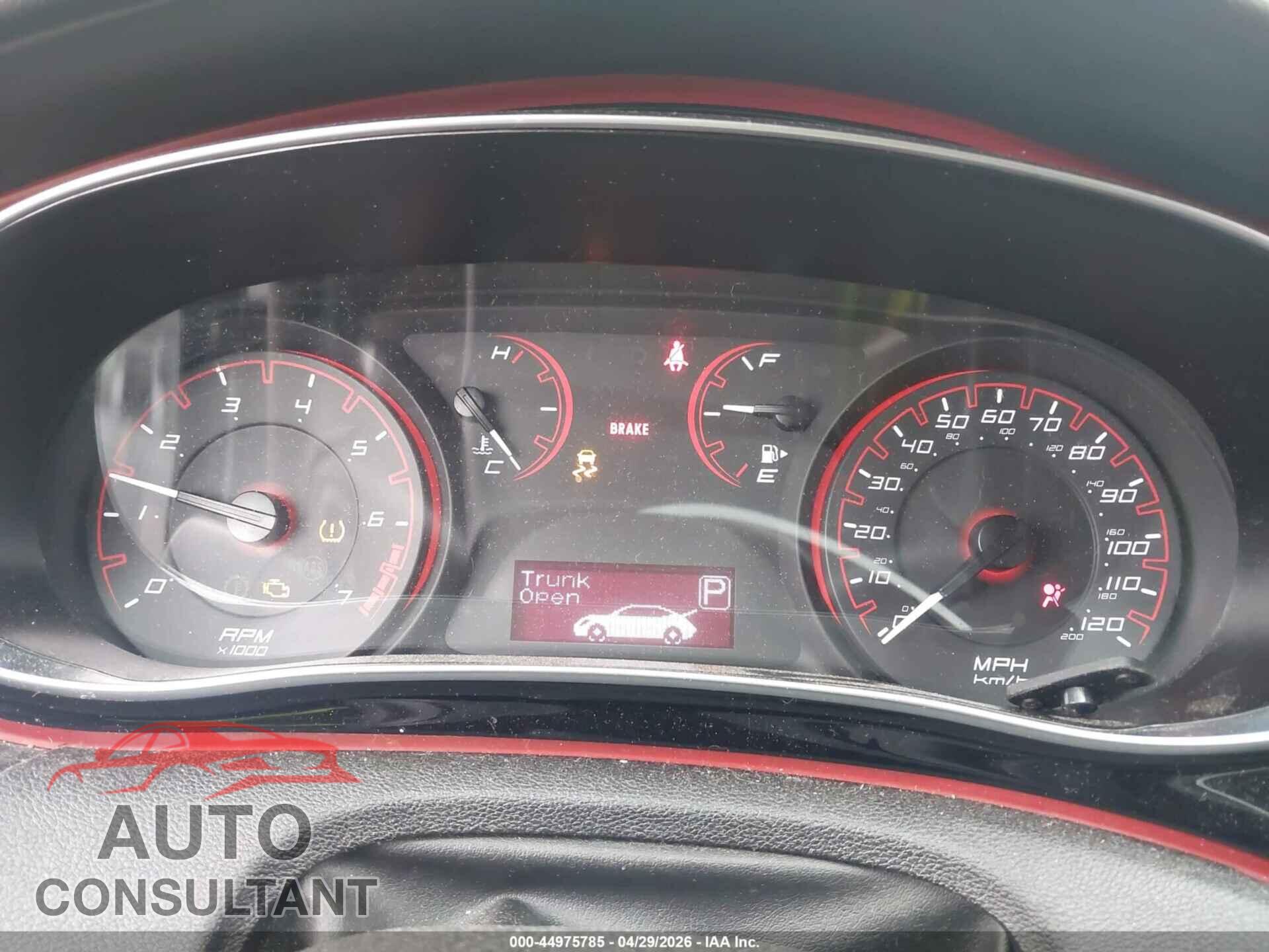 DODGE DART 2016 - 1C3CDFBB8GD694558