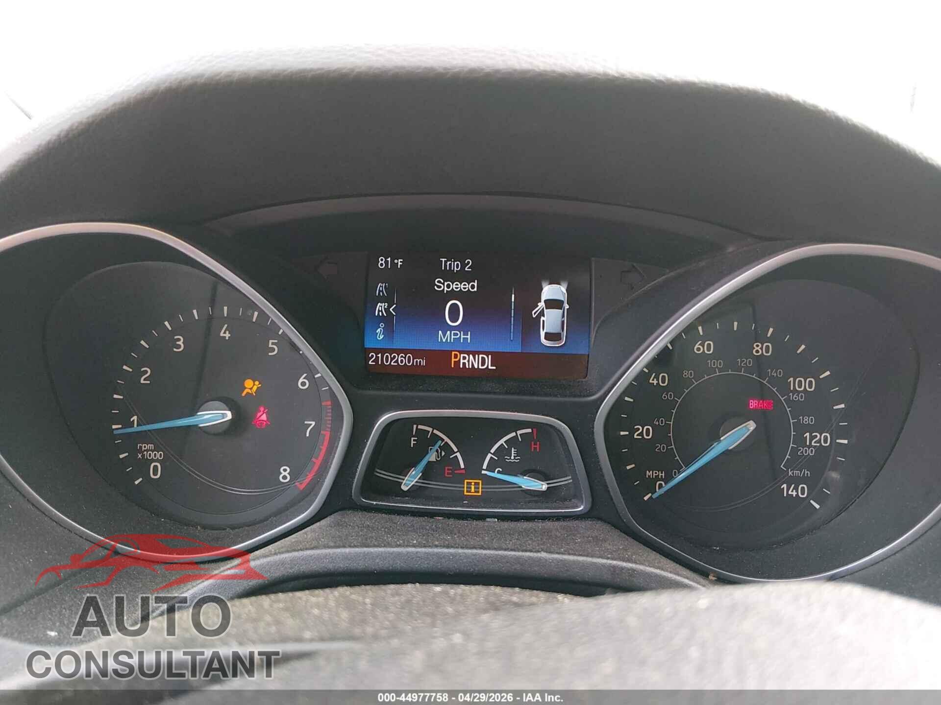 FORD FOCUS 2017 - 1FADP3K29HL225191