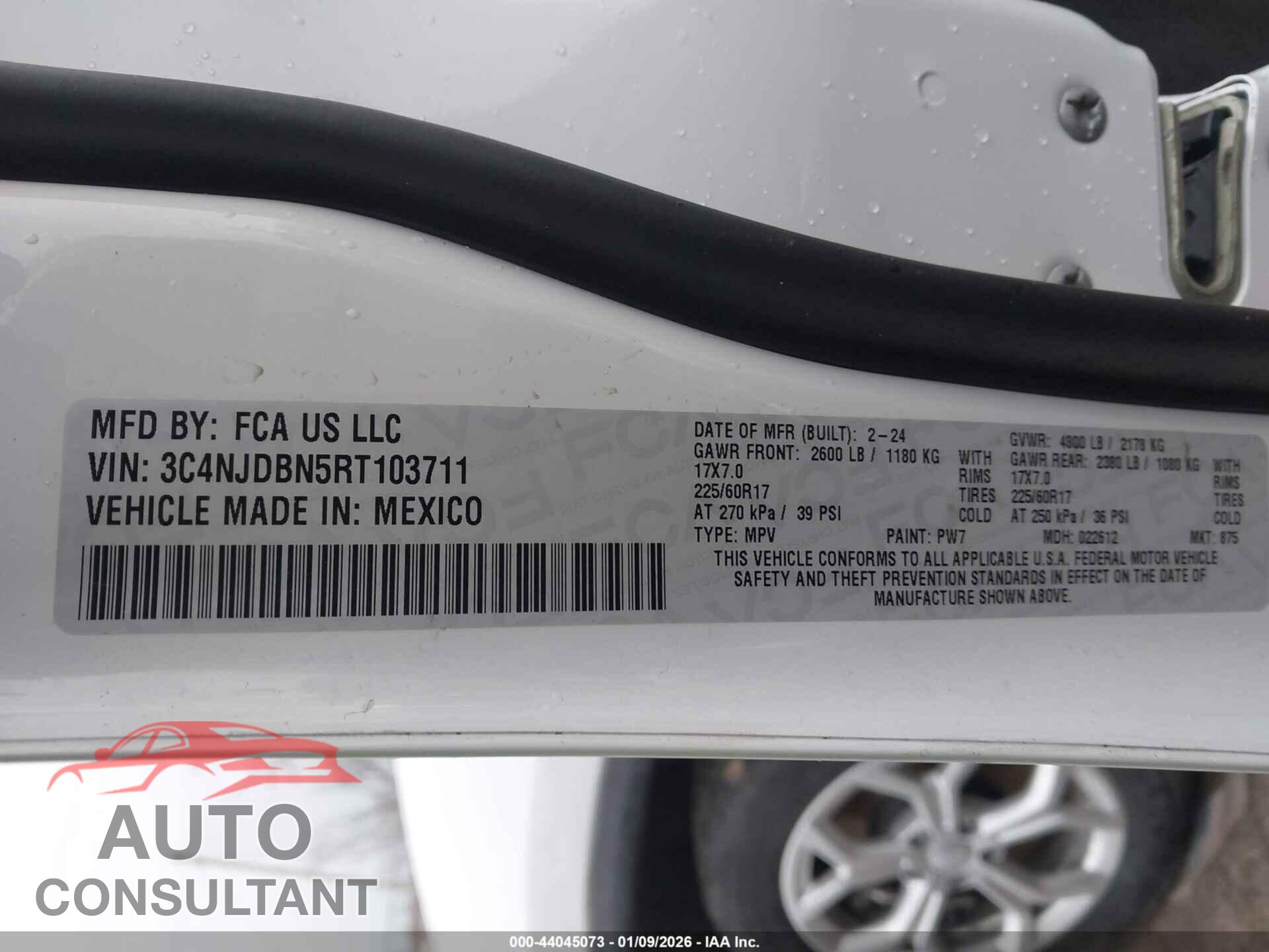 JEEP COMPASS 2024 - 3C4NJDBN5RT103711